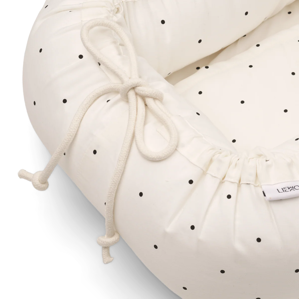Liewood Babynest "Gro Pile" | Classic Dot / Creme de la Creme - Image 4