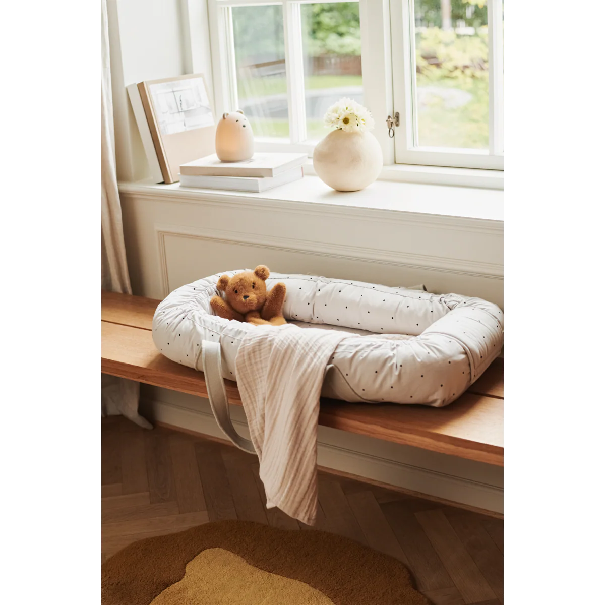 Liewood Babynest "Gro Pile" | Classic Dot / Creme de la Creme - Image 8