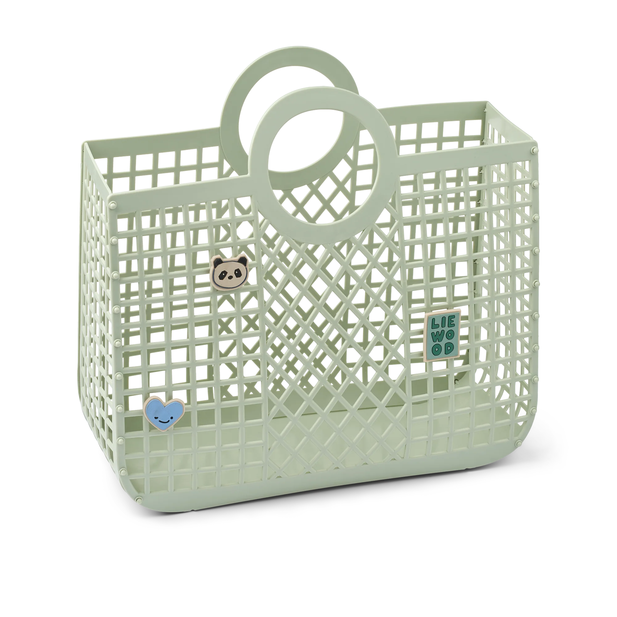 Liewood Korbasche mit Charms "Bloom" | Light Peppermint