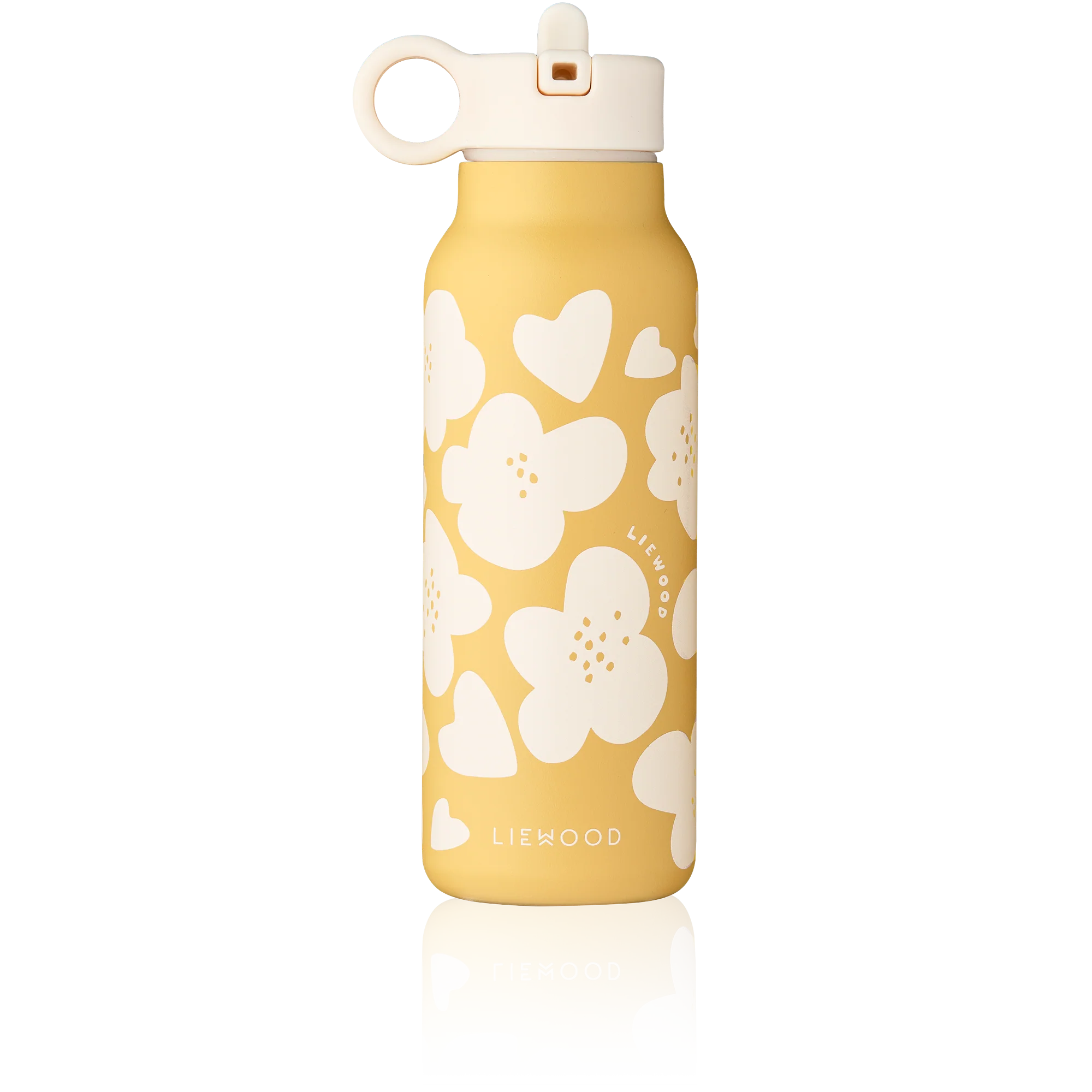 Liewood Trinkflasche "Falk 350 ml" | Flower / Lemon Yellow