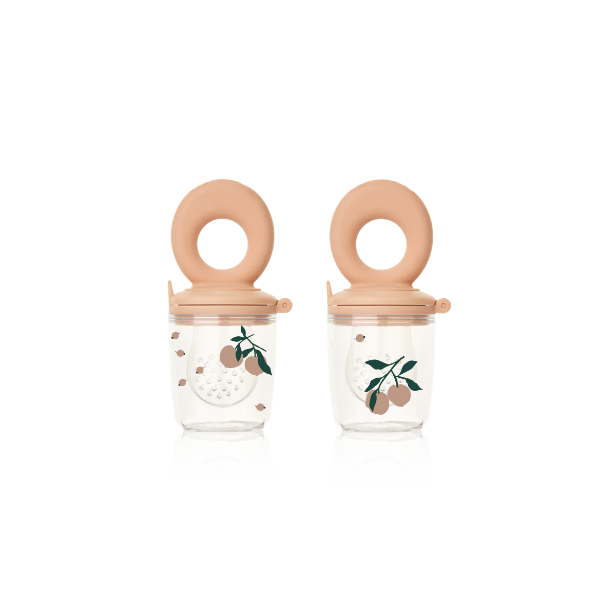 Liewood Fruchtsauger "Miranda" 2er Set Peach/Sea Shell