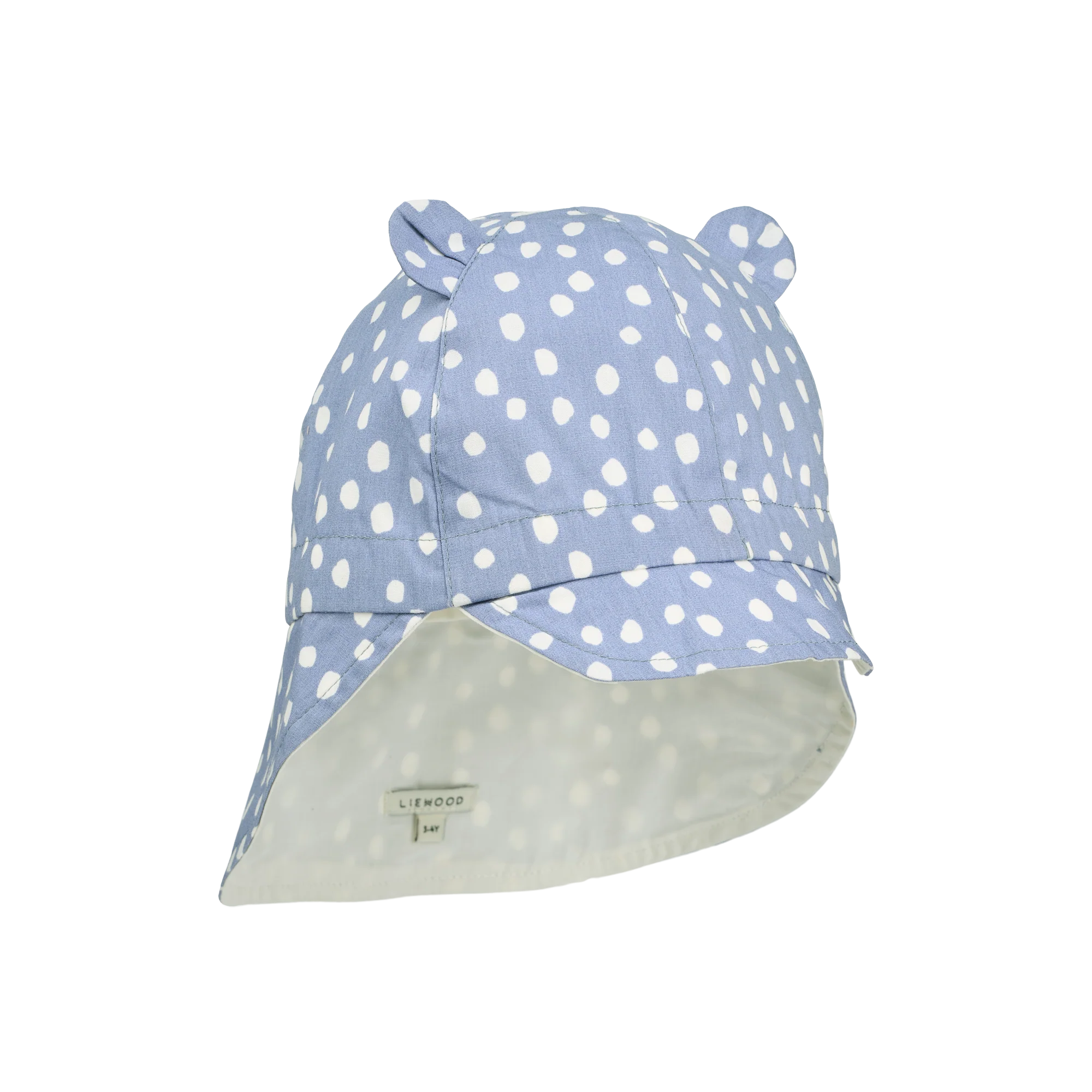 Liewood Kappe "Gorm Reversible Sun Hat With Ears" | Dot / Dusty Lavender