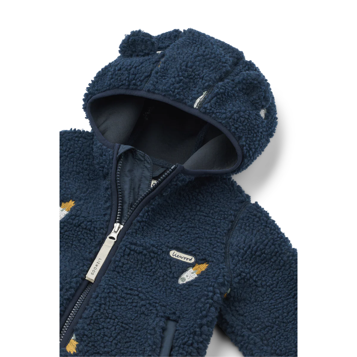 Liewood Jacke mit Ohren "Mara Pile" Rocket | Classic Navy - Image 3