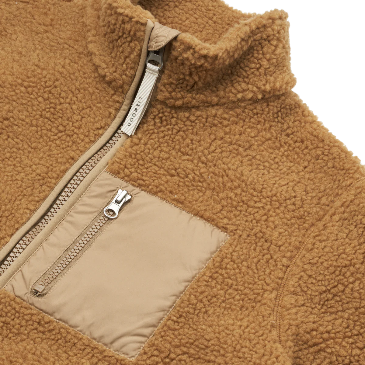 Liewood Jacke "Nelson Adult Pile" Golden Caramel | Oat Mix - Image 5