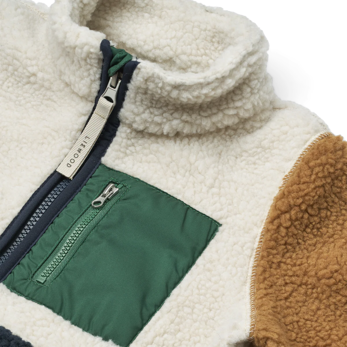 Liewood Jacke "Nolan" Pile Classic Navy | Multi Mix - Image 4