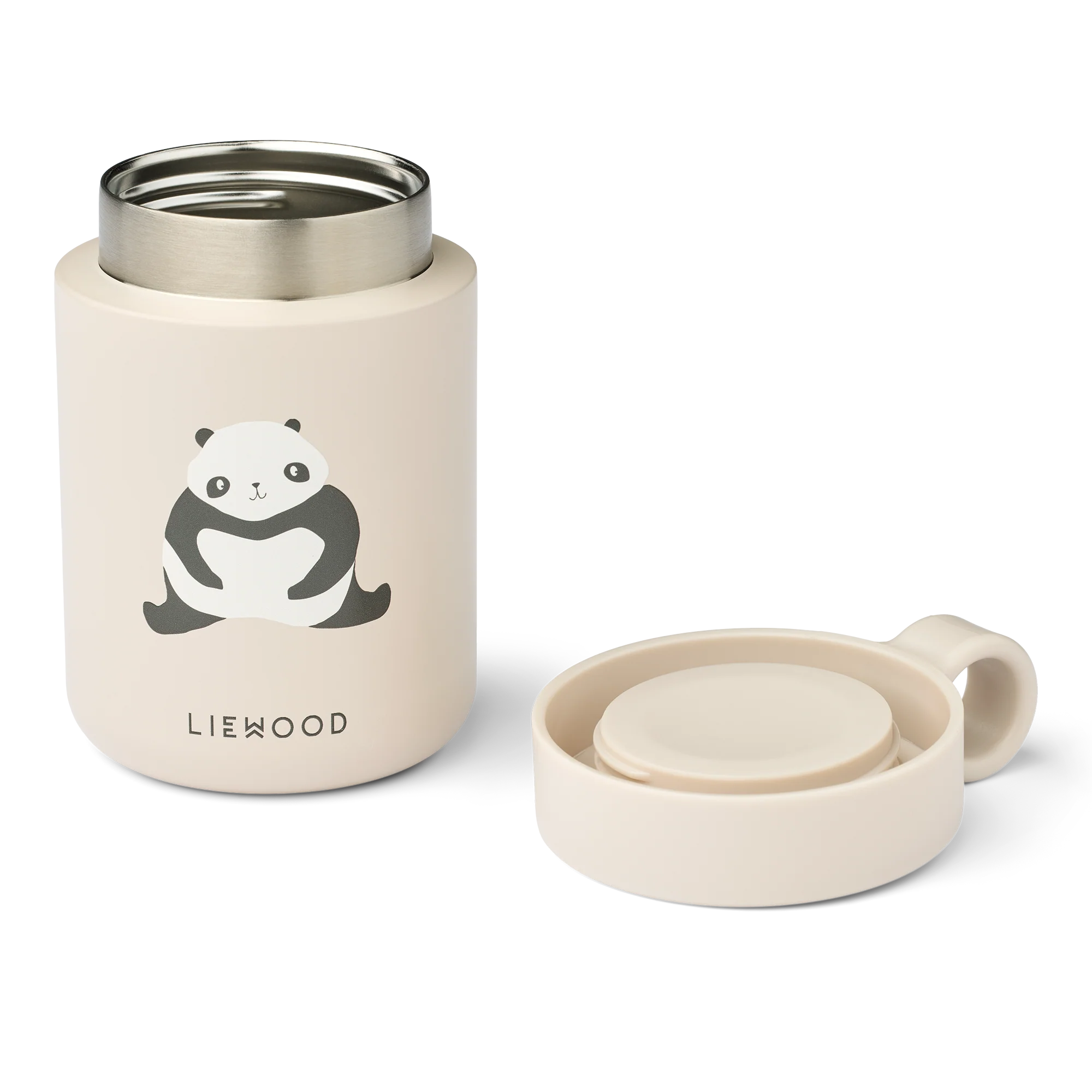 Liewood Food Jar "Kiani" | Panda / Sandy - Image 2