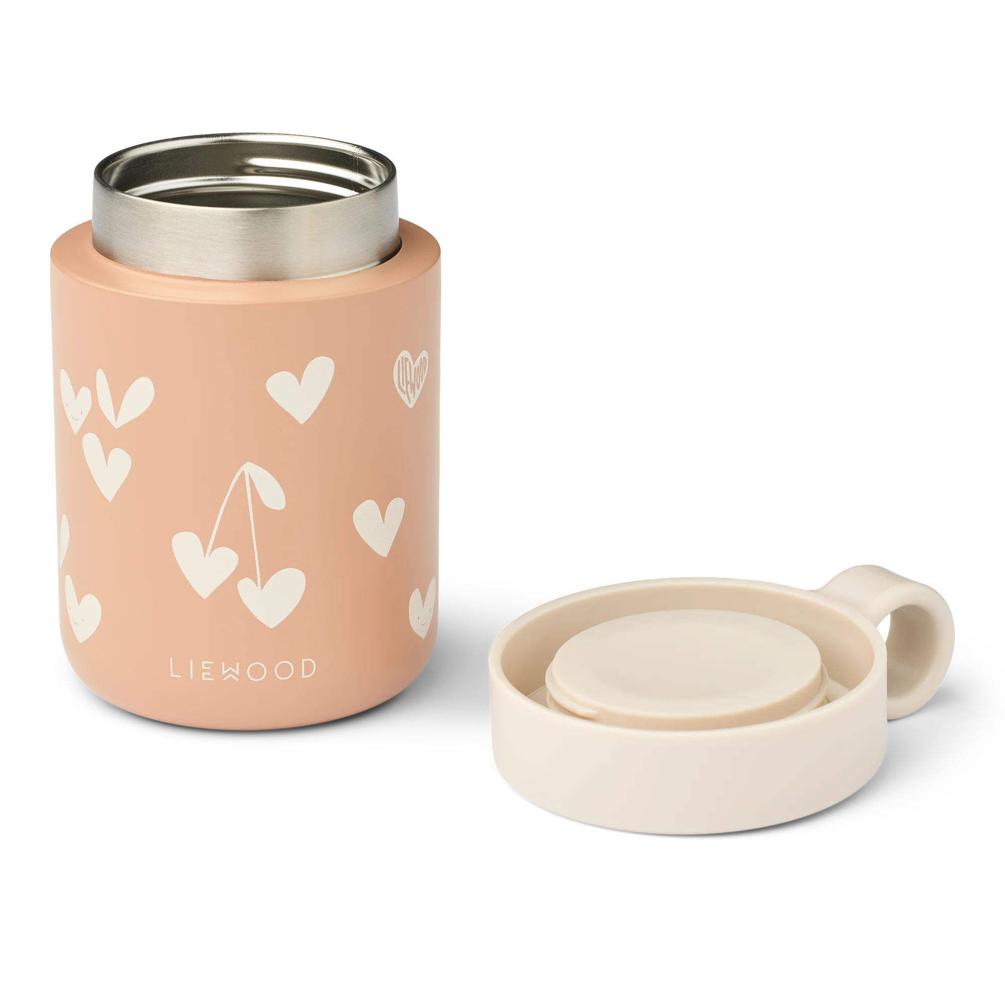 Liewood Food Jar "Kiani Printed Food Jar" | Sweethearts / Pale Tuscany - Image 2