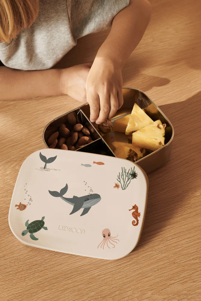 Liewood Kinder Lunchbox "Arthur" Sea Creature / Sandy - Image 2