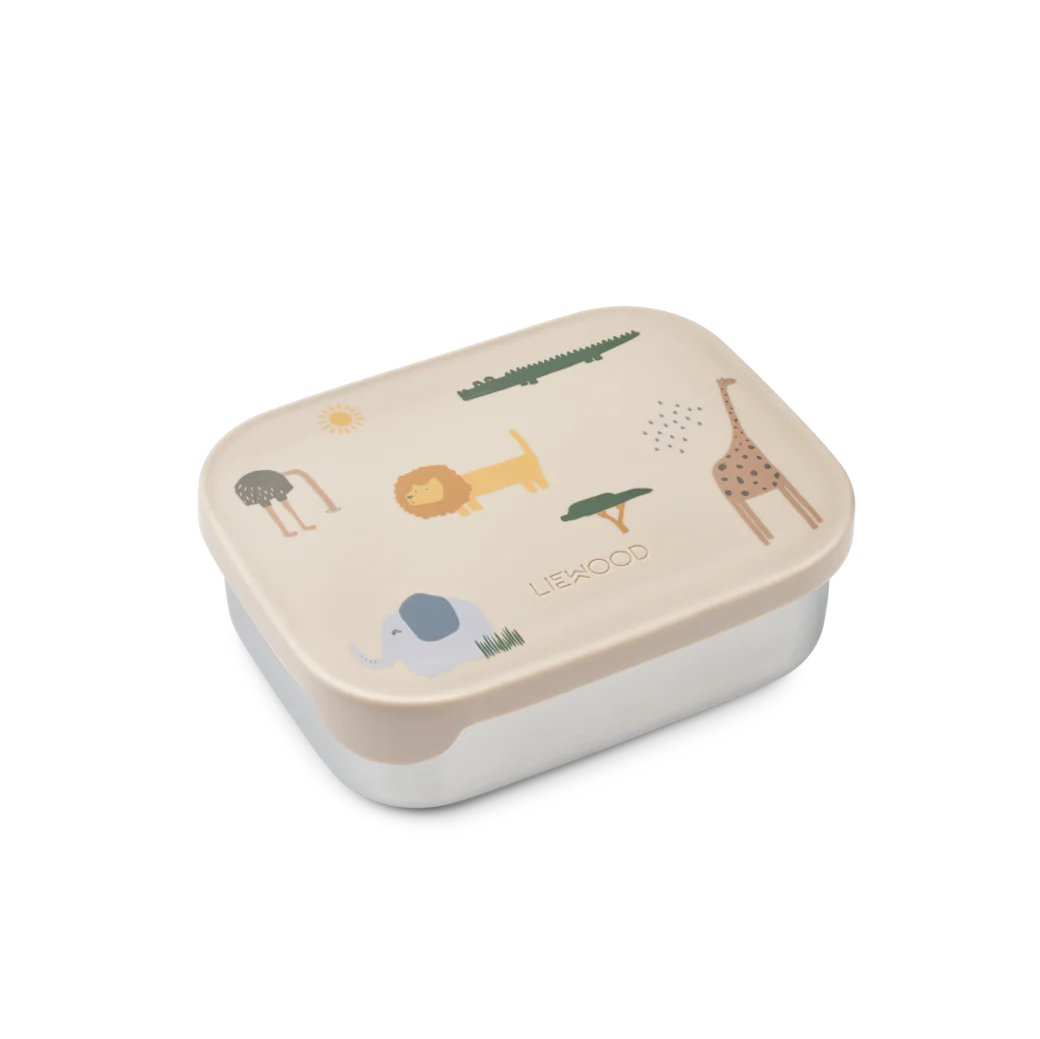Liewood Kinder Lunchbox "Arthur" Safari Sandy Mix