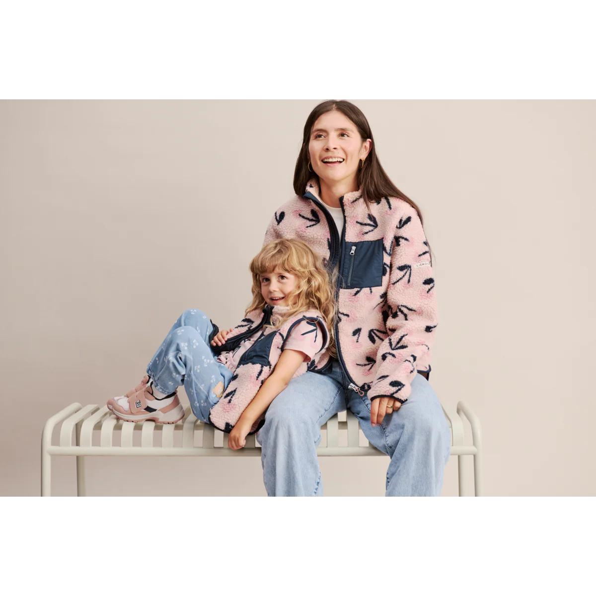 Liewood Nelson Fleecejacke Damen | Mega Cherry heart / Rosey - Image 2