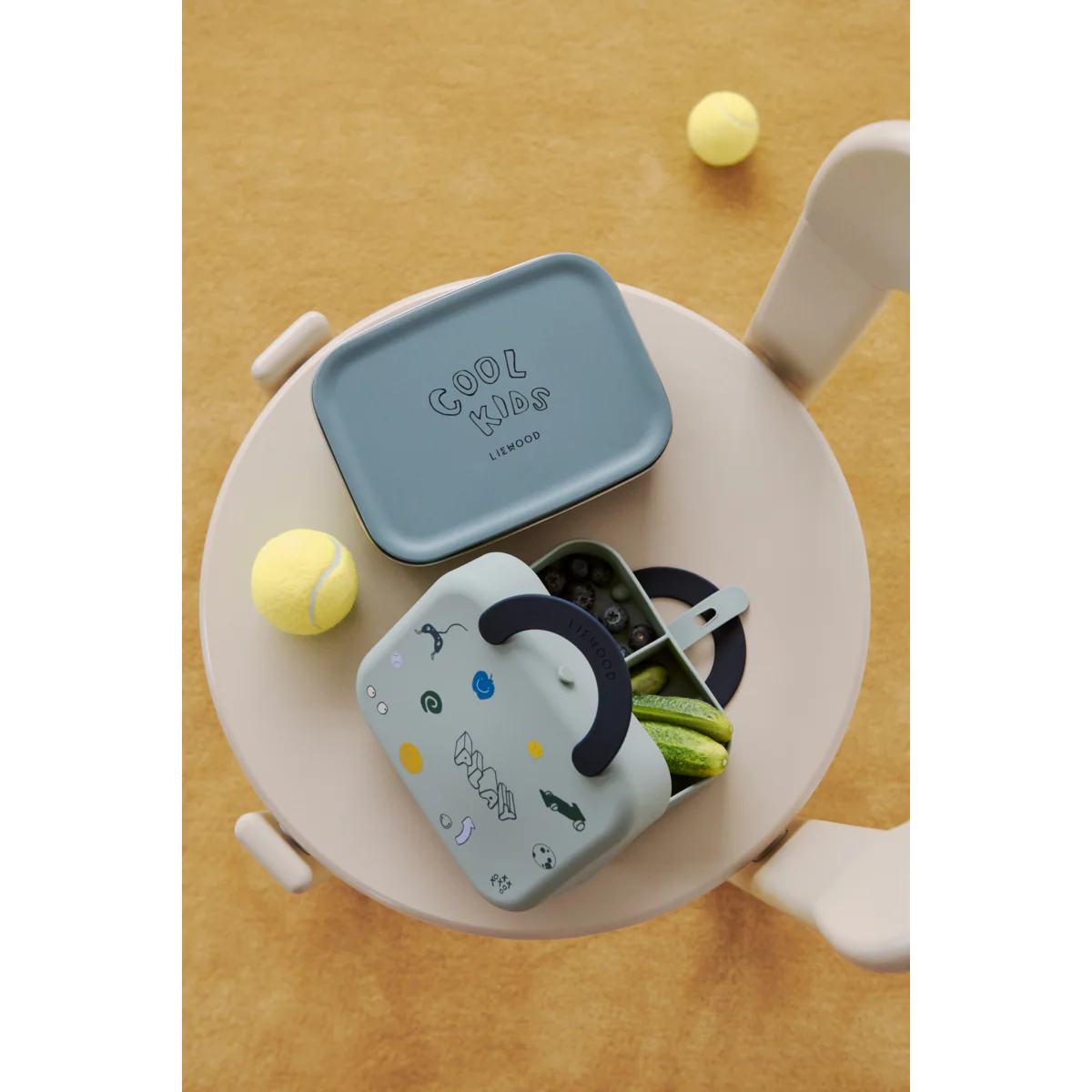 Liewood Lunchbox "Nina" aus Edelstahl | Cool kids / Dusty peppermint - Image 3