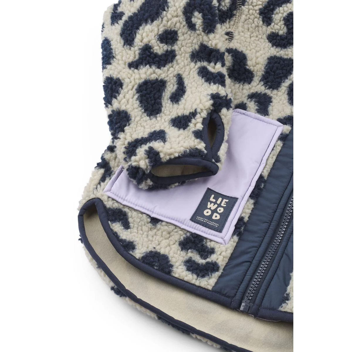 Liewood Noam Fleecejacke | Mega leo / Mist mix - Image 4