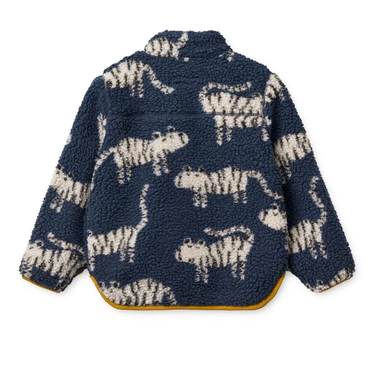 Liewood Nolan Fleecejacke | Tiger / Classic navy - Image 2