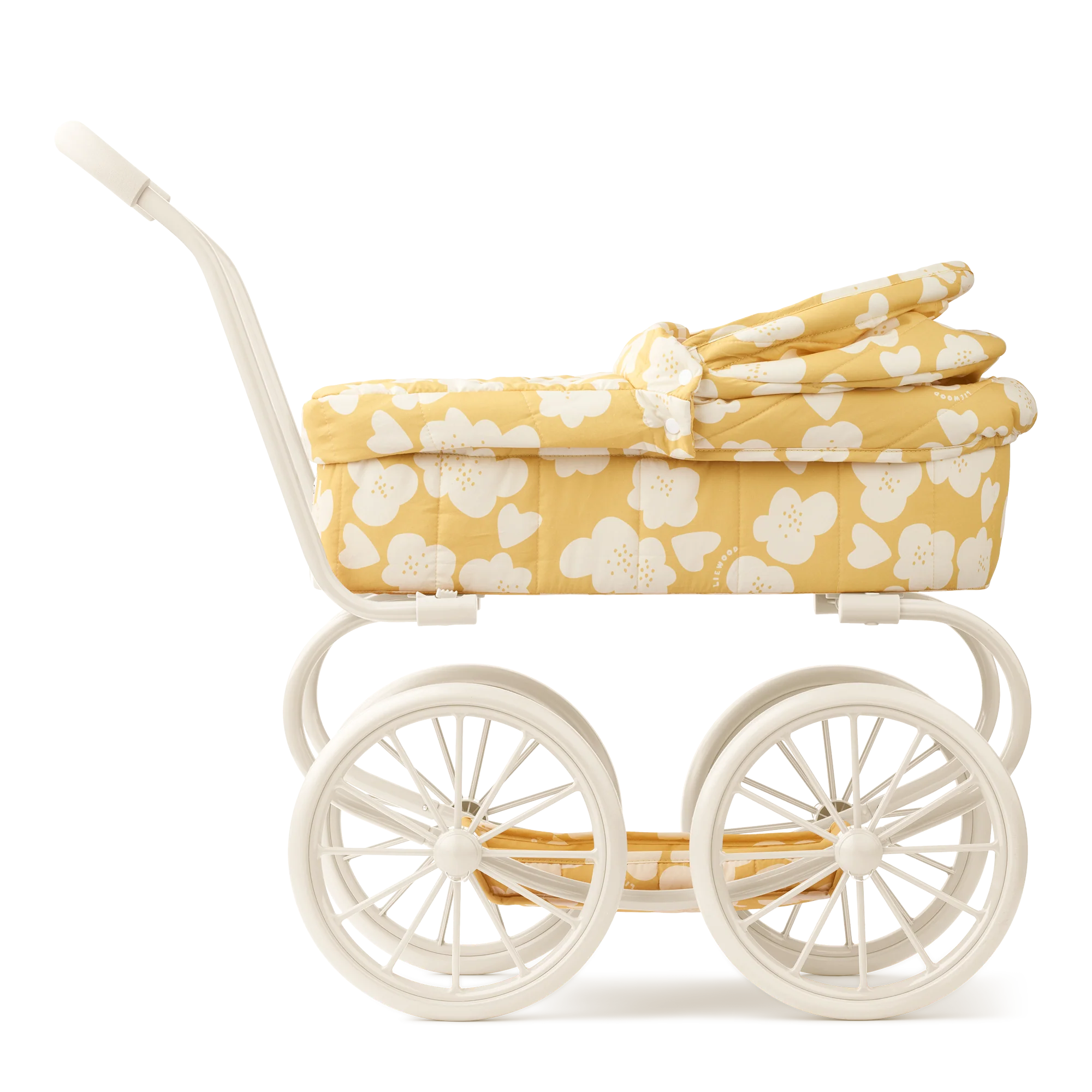 Liewood Puppenwagen "Adaline" | Flower / Lemon Yellow - Image 3