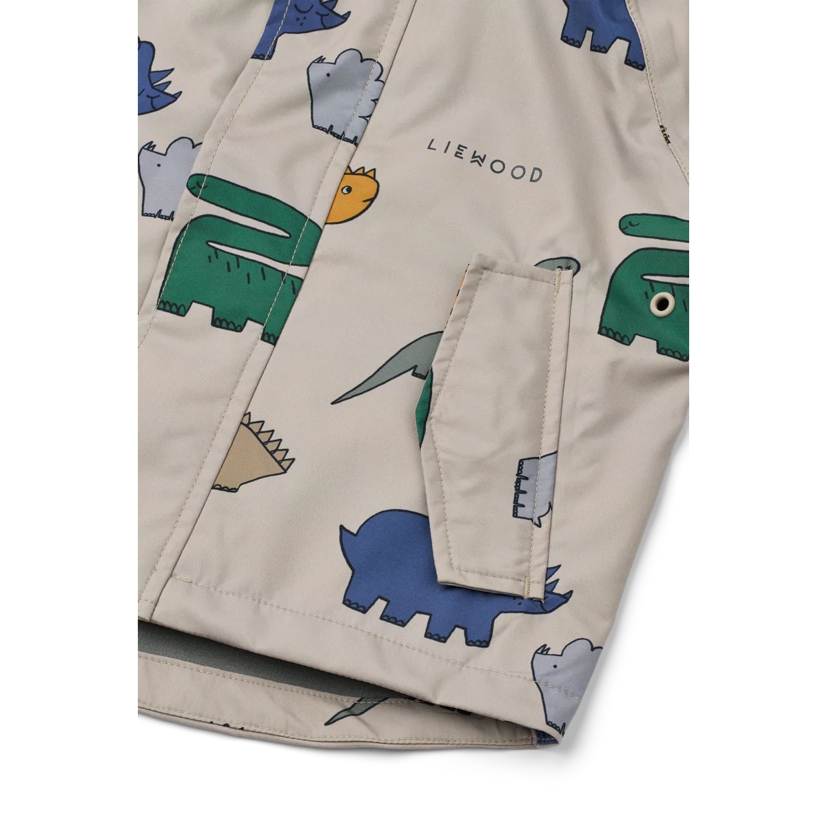 Liewood Regenset "Manu" Dinosaurs / Mist - Image 6