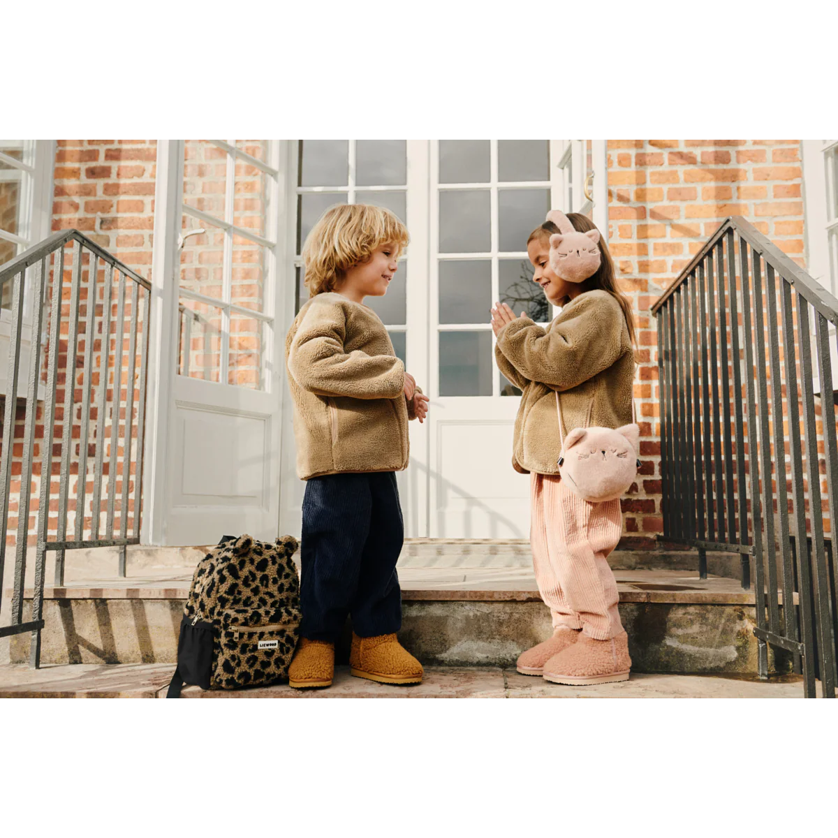 Liewood Rucksack "Andreas" Bear Mega Leo | Oat Mix - Image 3