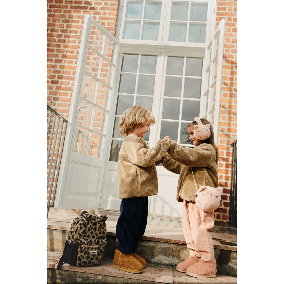 Liewood Rucksack "Andreas" Bear Mega Leo | Oat Mix - Image 6