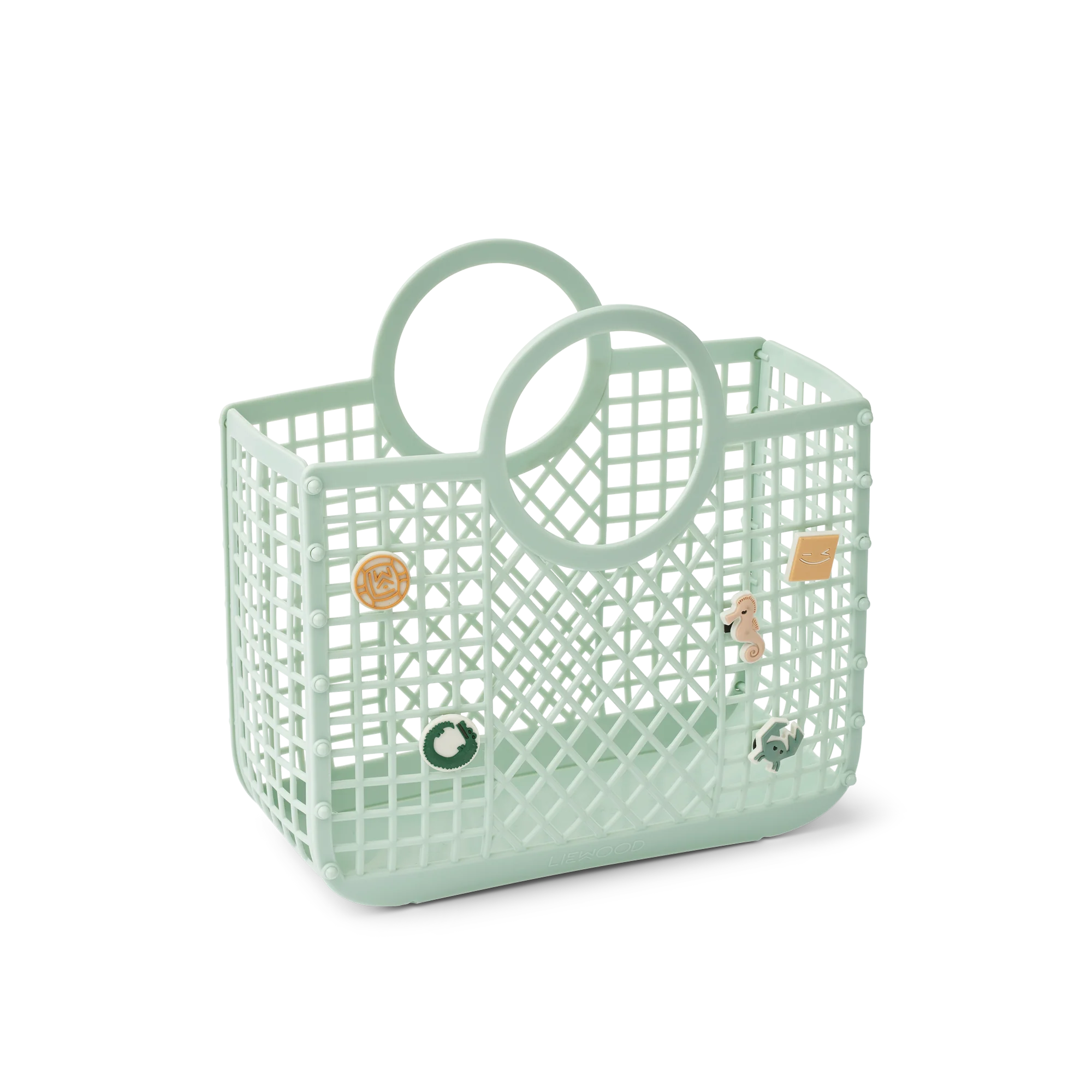 Liewood Korbtasche "Samantha Basket With Charms" | Light Peppermint