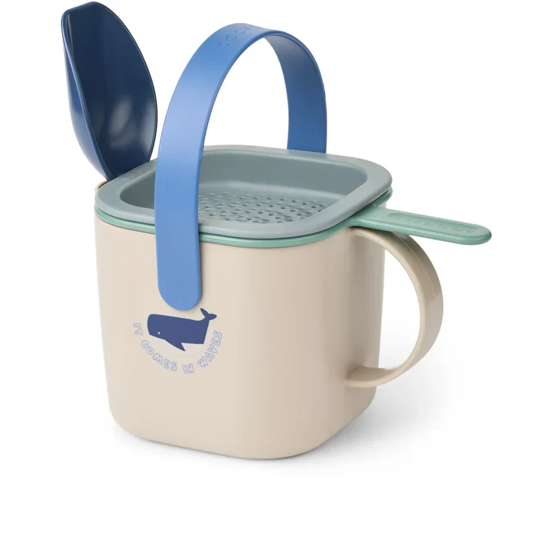 Liewood Sandspielzeug-Set "Roald" | Shark / Dove Blue