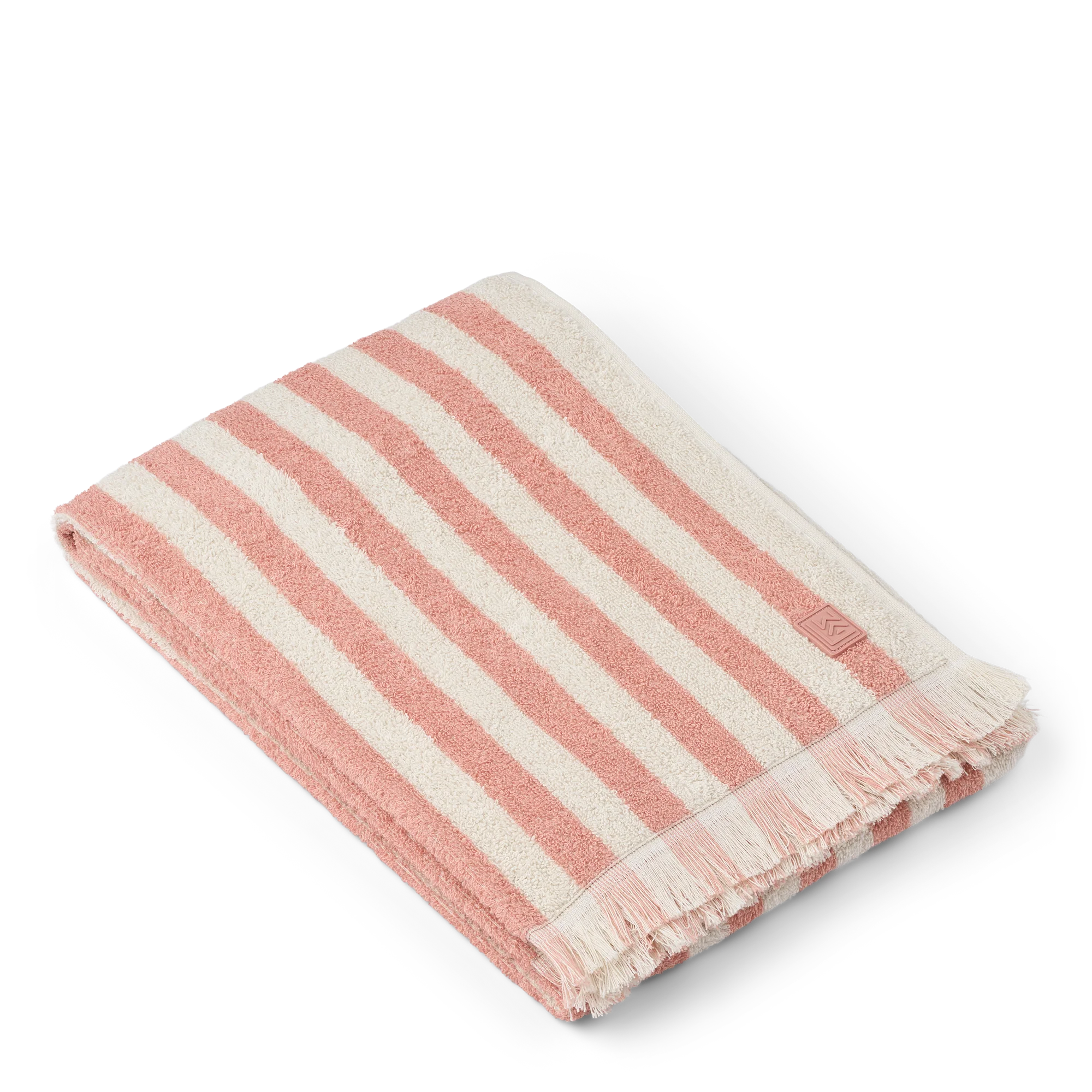 Liewood Strandtuch "Summer" | Coral Blush / Creme de la Creme Stripe