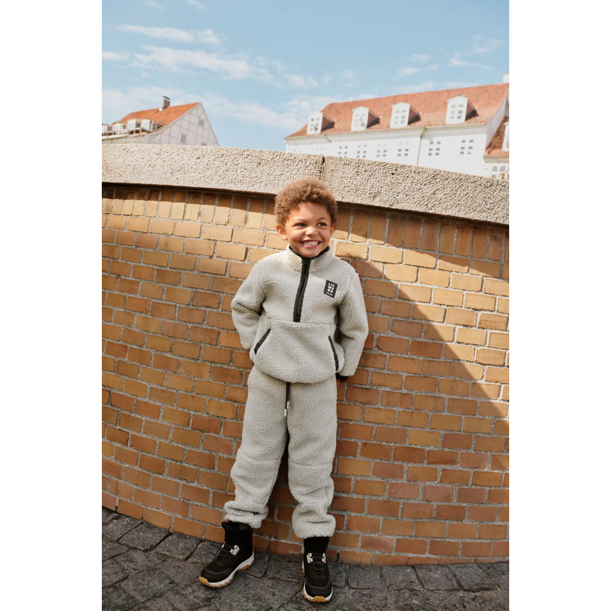 Liewood Fleece-Sweatshirt "Balou" Pile | Mist - Image 2