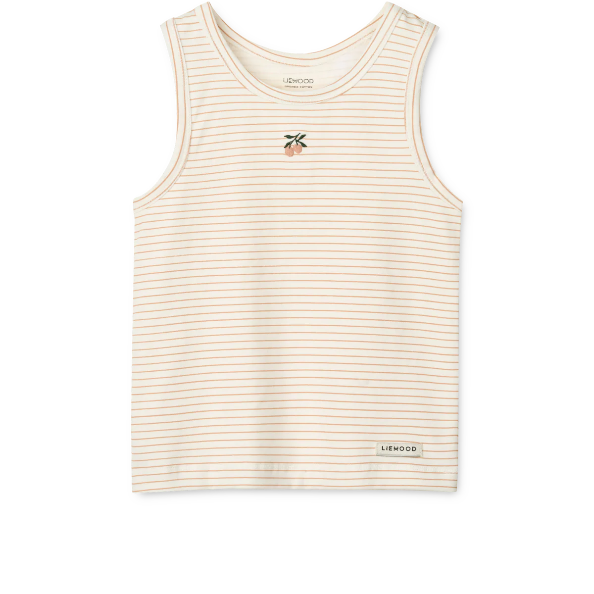 Liewood Tank-Top "Faris" 2er Pack Mini Peach Sea Shell | Stripe Mix - Image 2