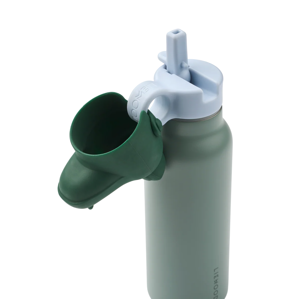 Liewood Trinkflasche "Falk" Crocodile | Peppermint / Garden green 350ml - Image 3