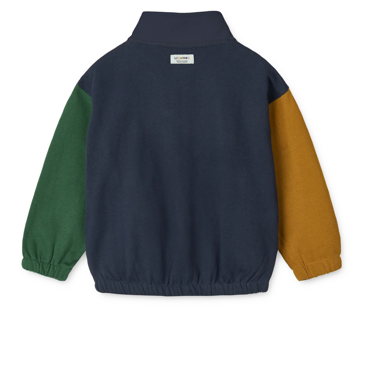 Liewood Zip-Up Sweatshirt "Cassius" Classic Navy Multi Mix - Image 2
