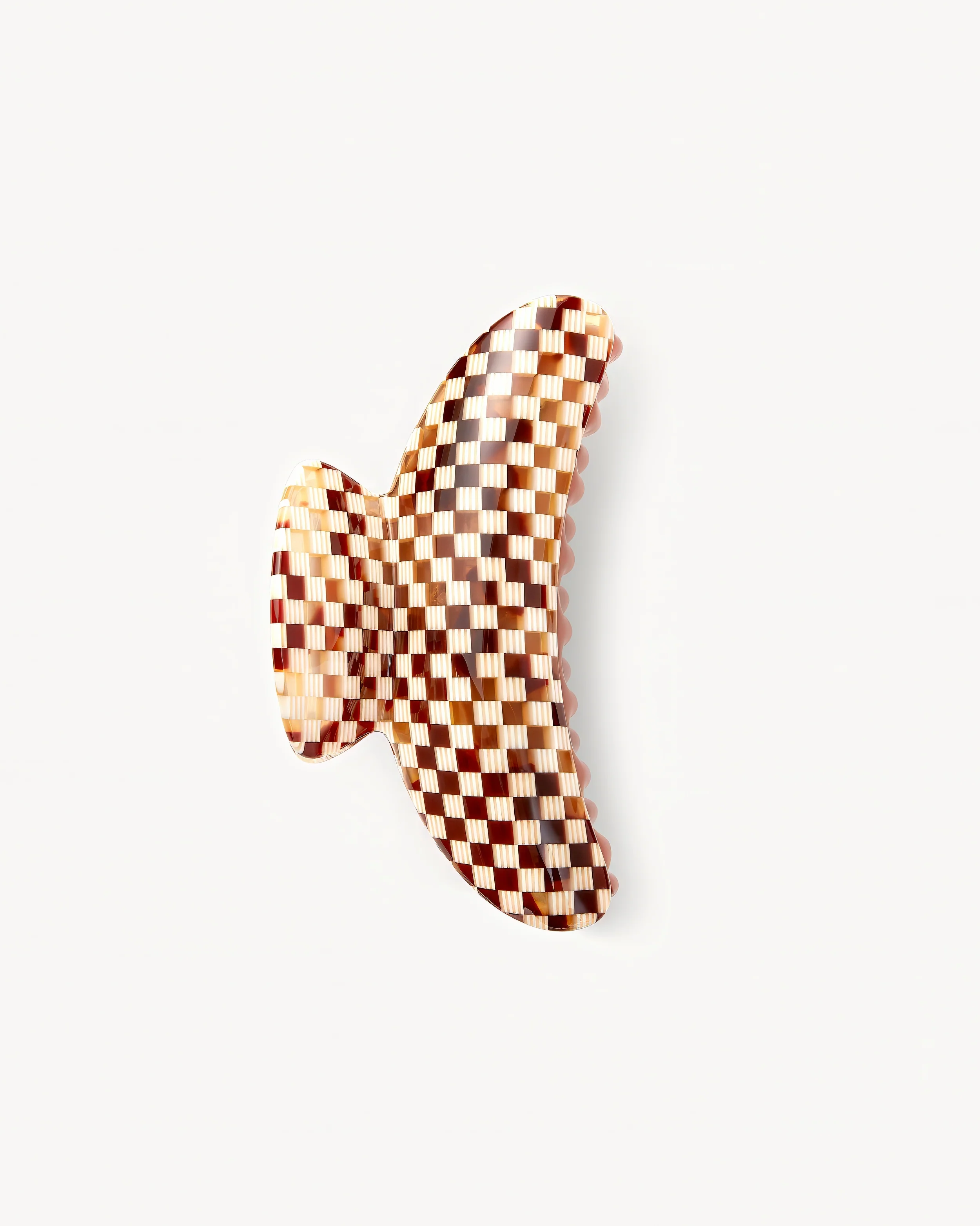 Machete Haarklammer Grande Tortoise Checker