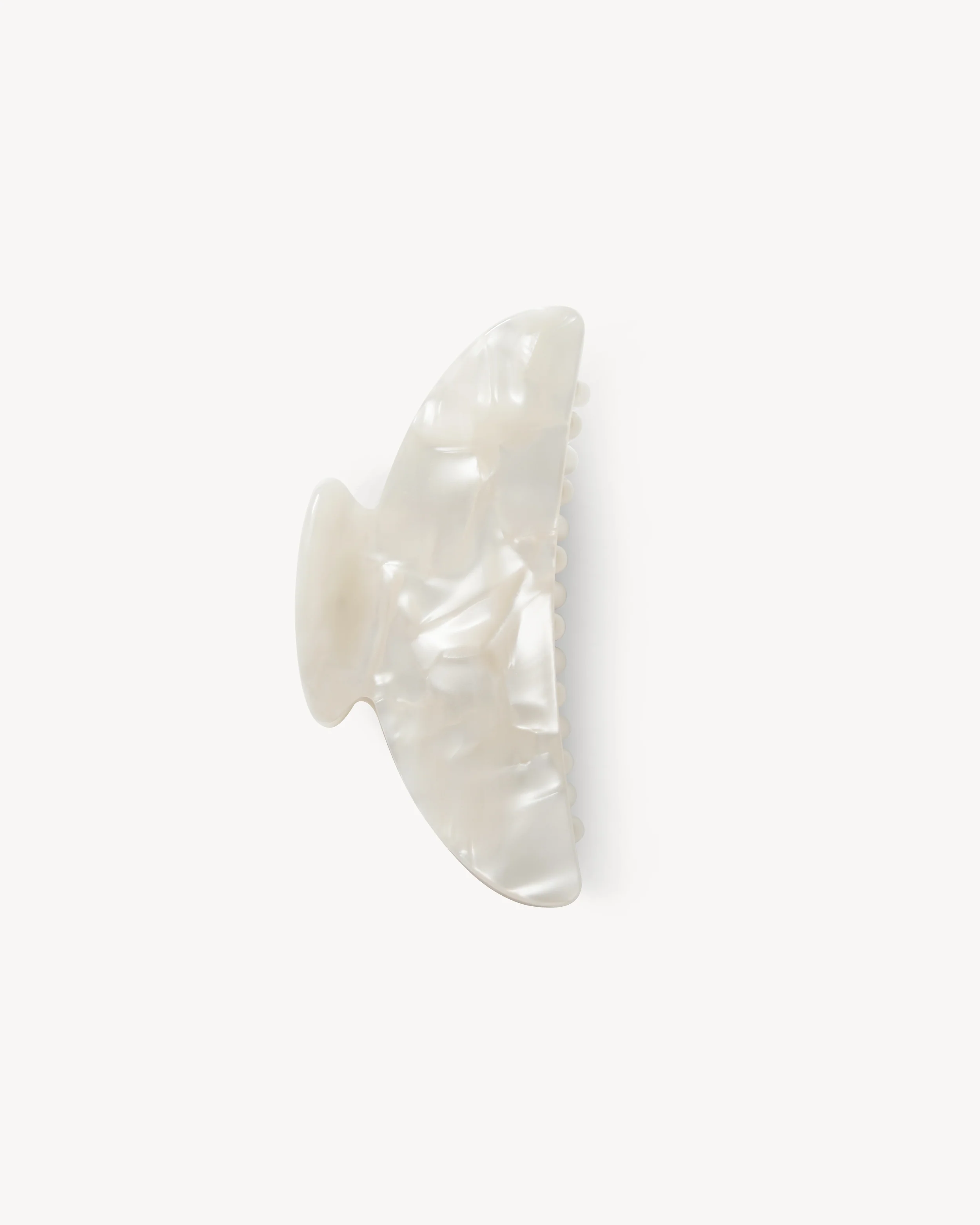 Machete Haarklammer Midi White Shell