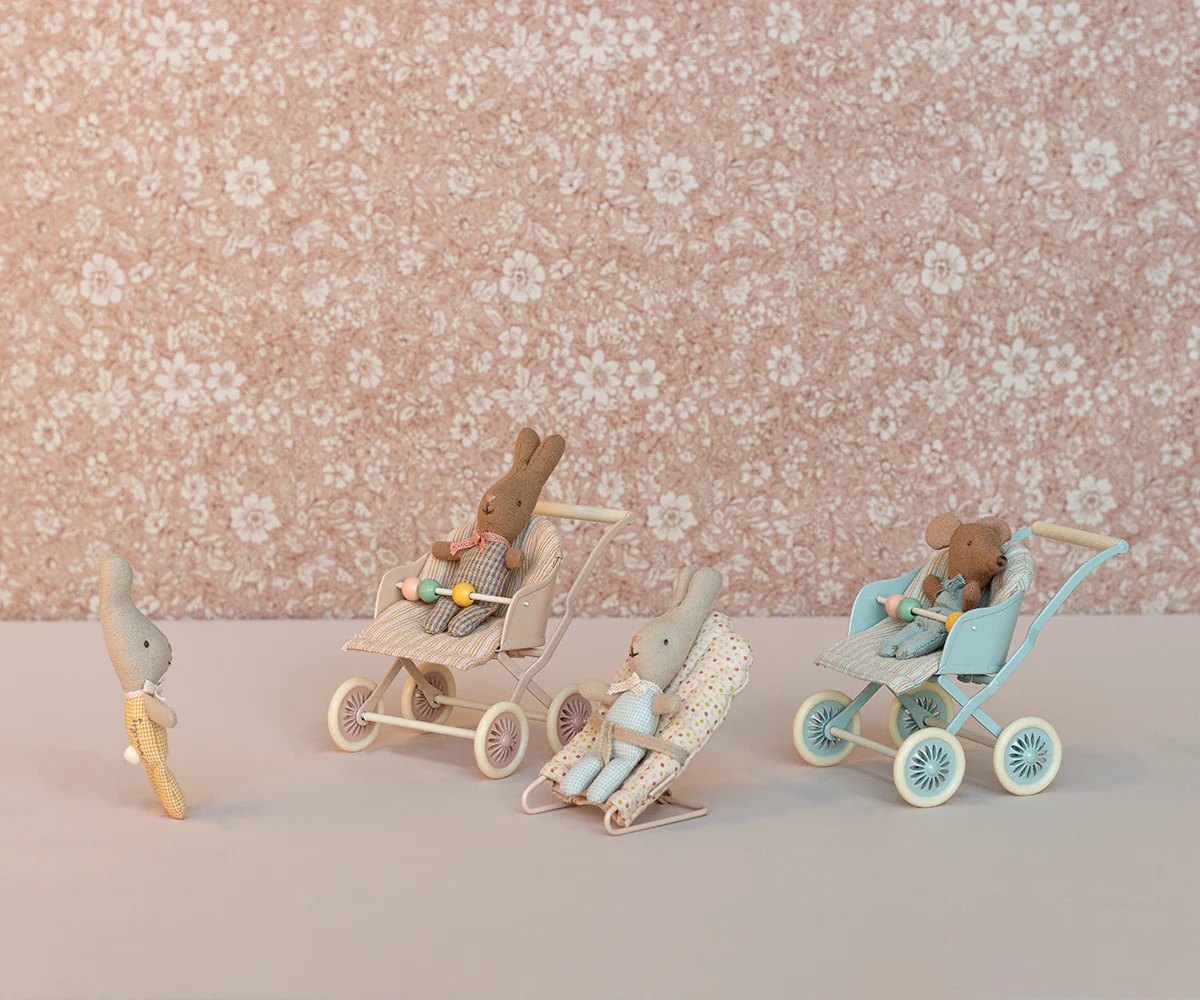 Maileg Kinderwagen Baby Rose | Maus - Image 2