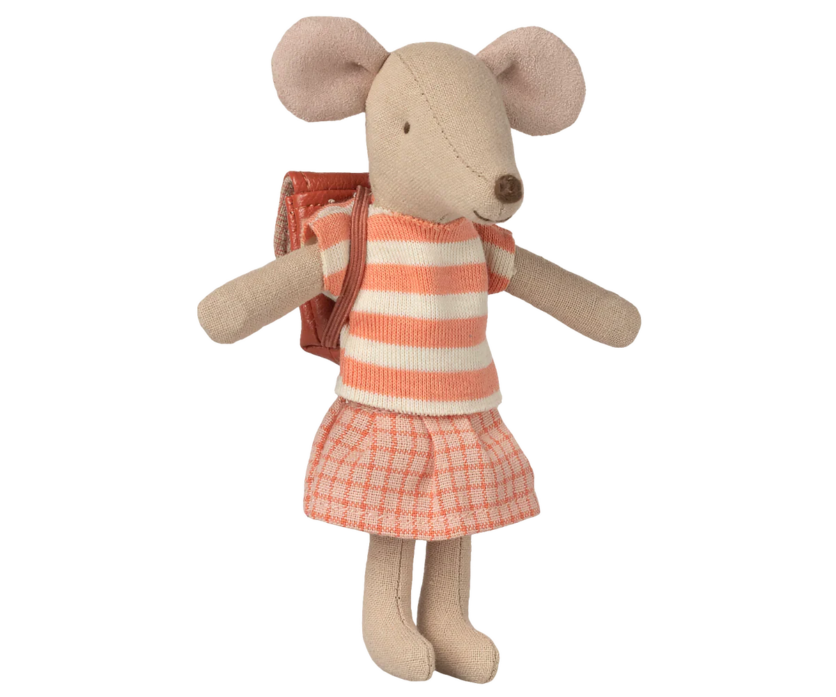 Maileg Kleidung und Tasche, Grosse Schwester Maus | Koralle - Image 3
