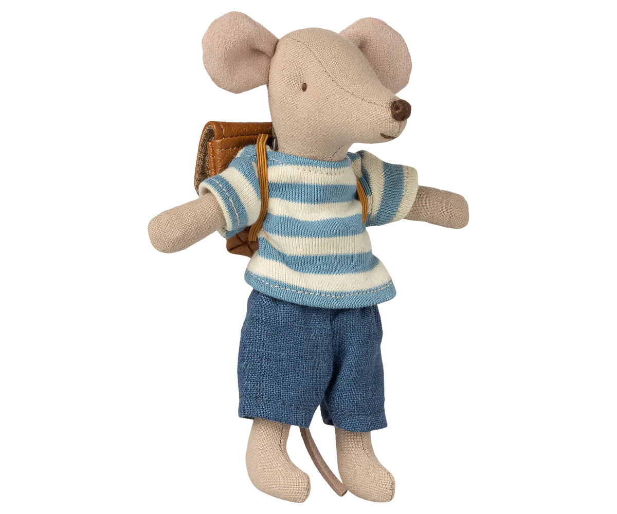 Maileg Kleidung und Tasche, Grosser Bruder Maus | Braun - Image 2