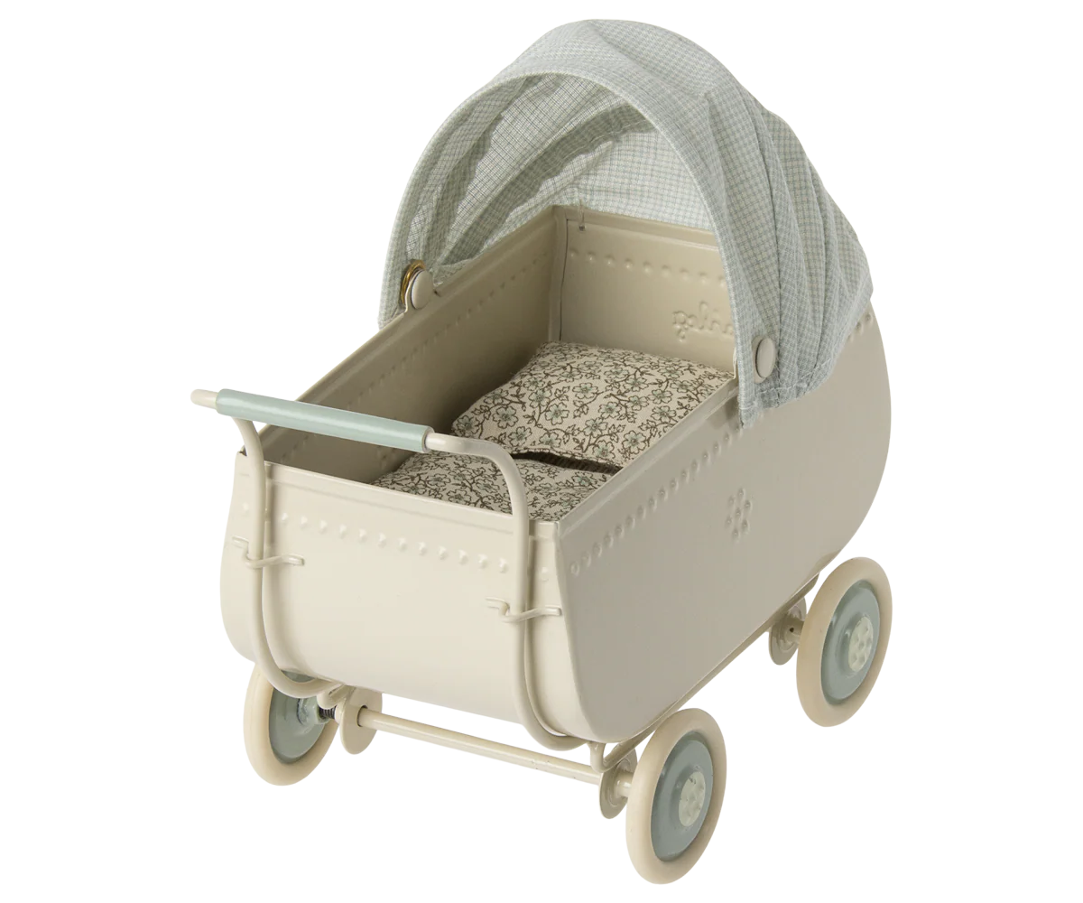 Maileg Puppenwagen Micro | Blau - Image 4