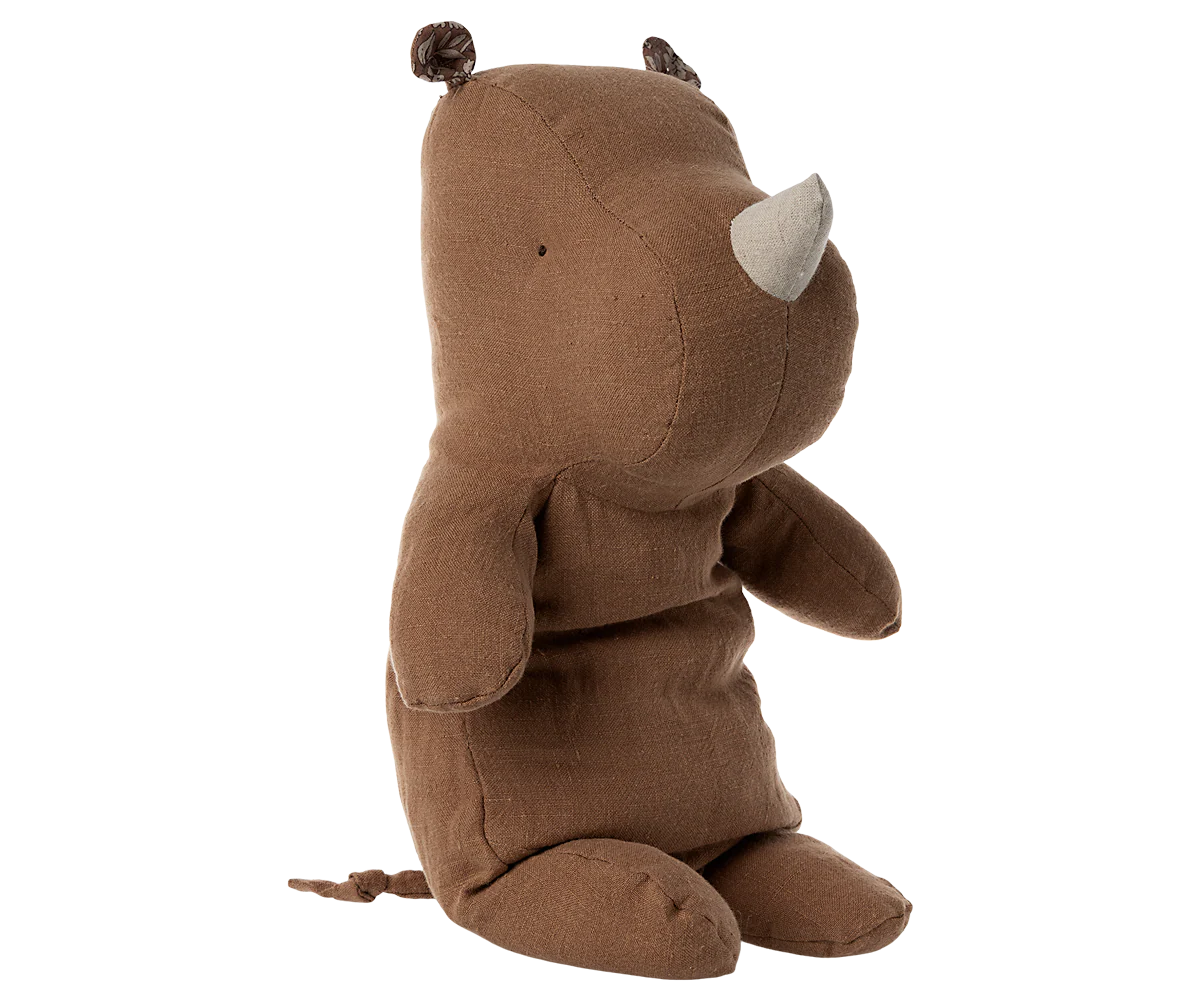 Maileg Safarifreunde Rhino Medium | Chocolate