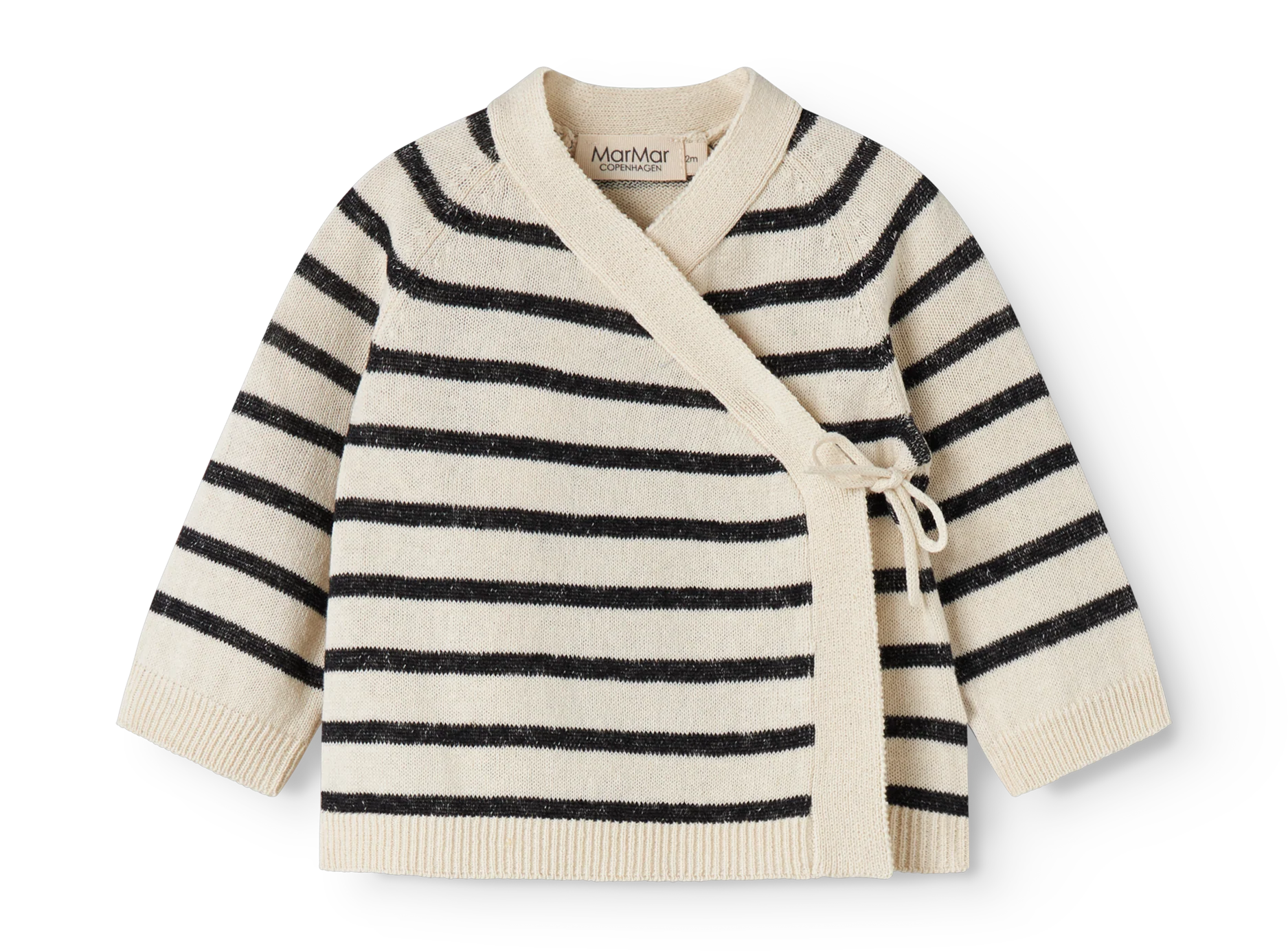 MarMar Copenhagen Wickel-Cardigan "Tanea" | Off White Stripe