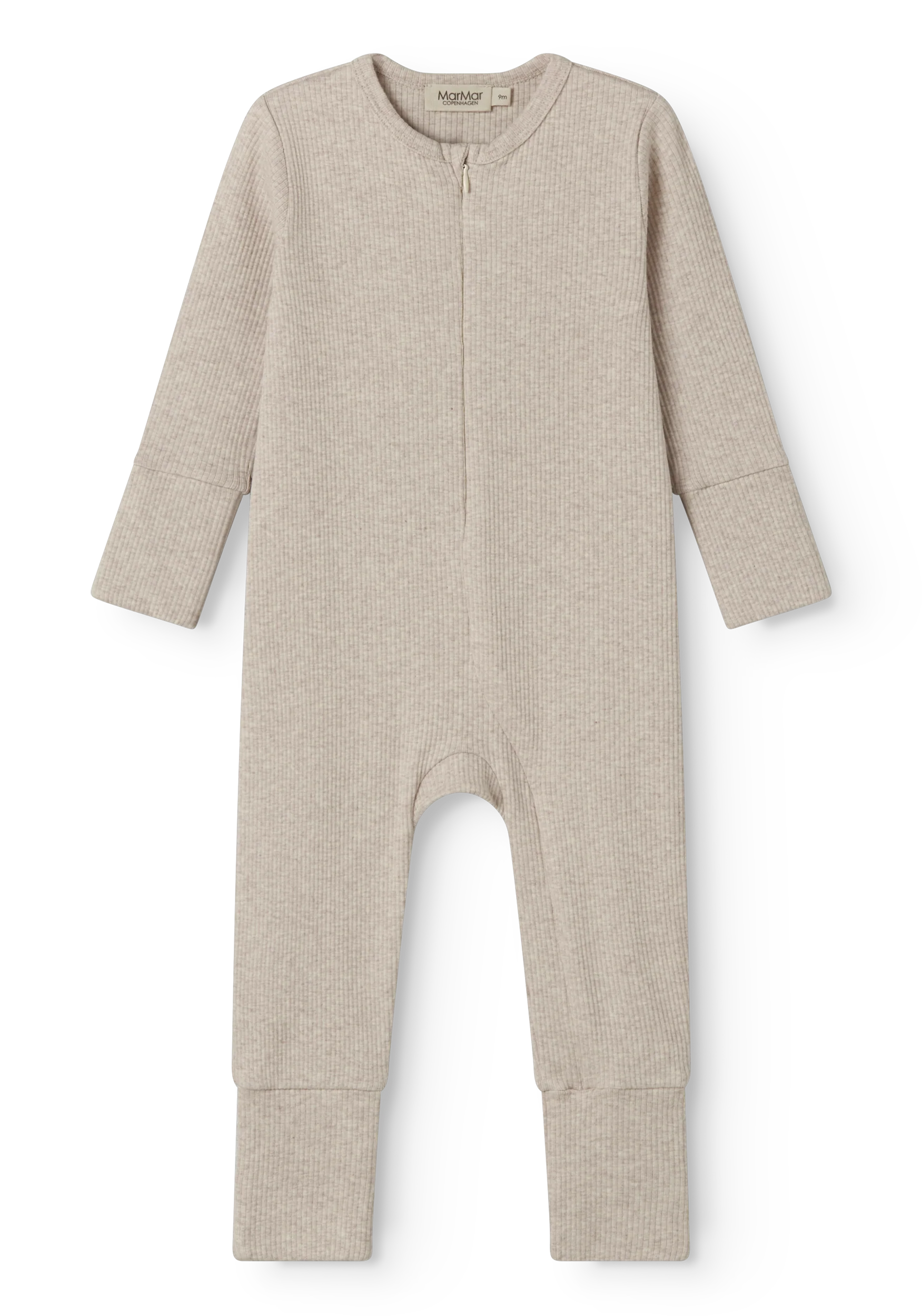 MarMar Copenhagen Jumpsuit "Rompy Zip" | Light Beige Melange