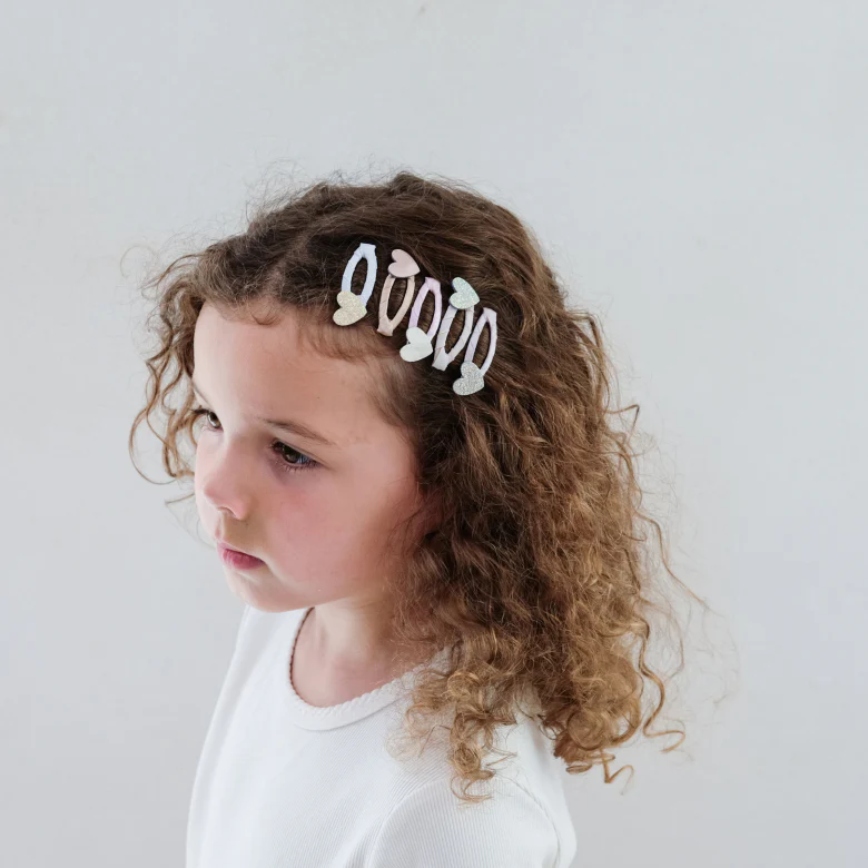Mimi & Lula Mini Haar-Clic Clacs Clips "Hearts" - Image 2
