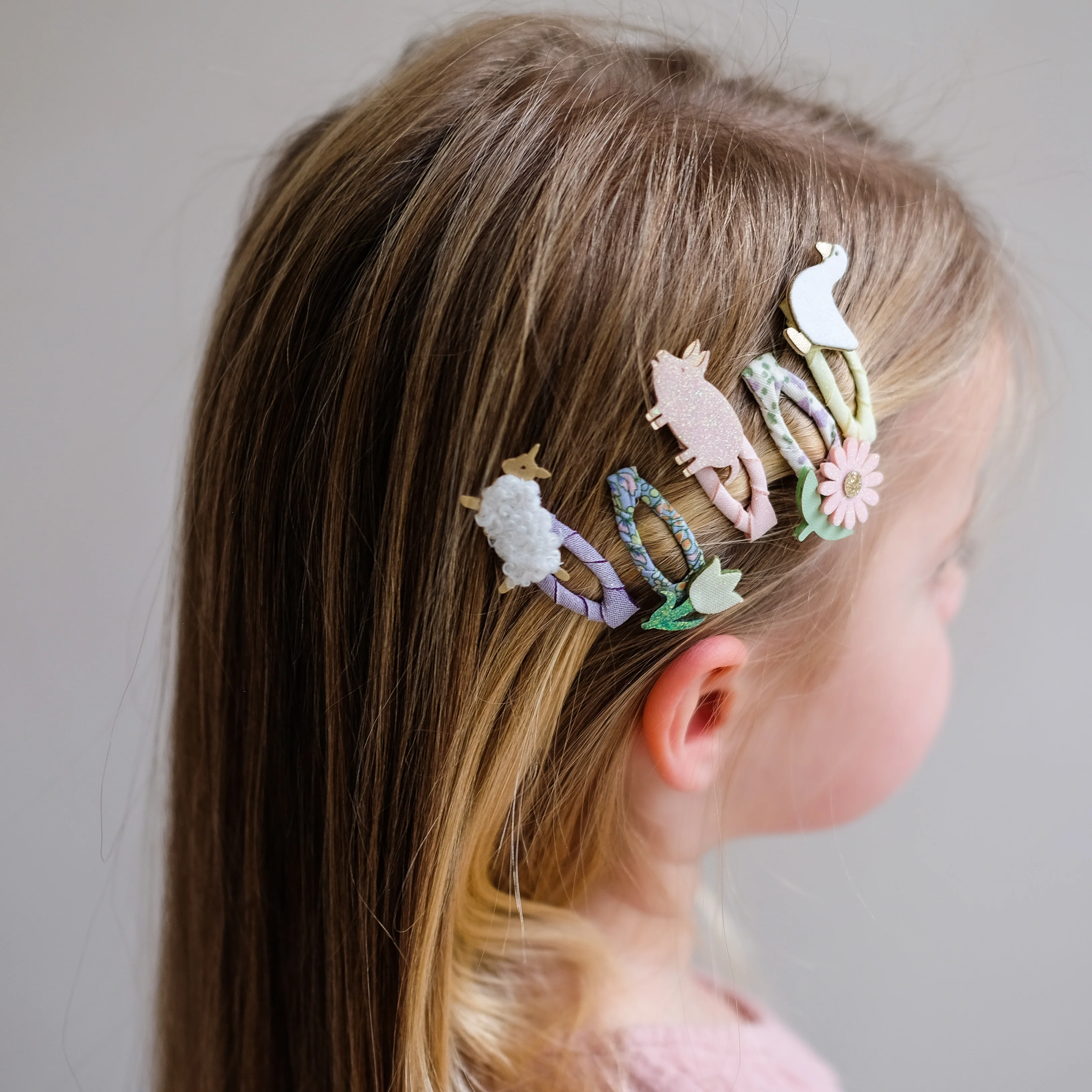 Mimi & Lula Mini Haar-Clips "Farmyard" - Image 3