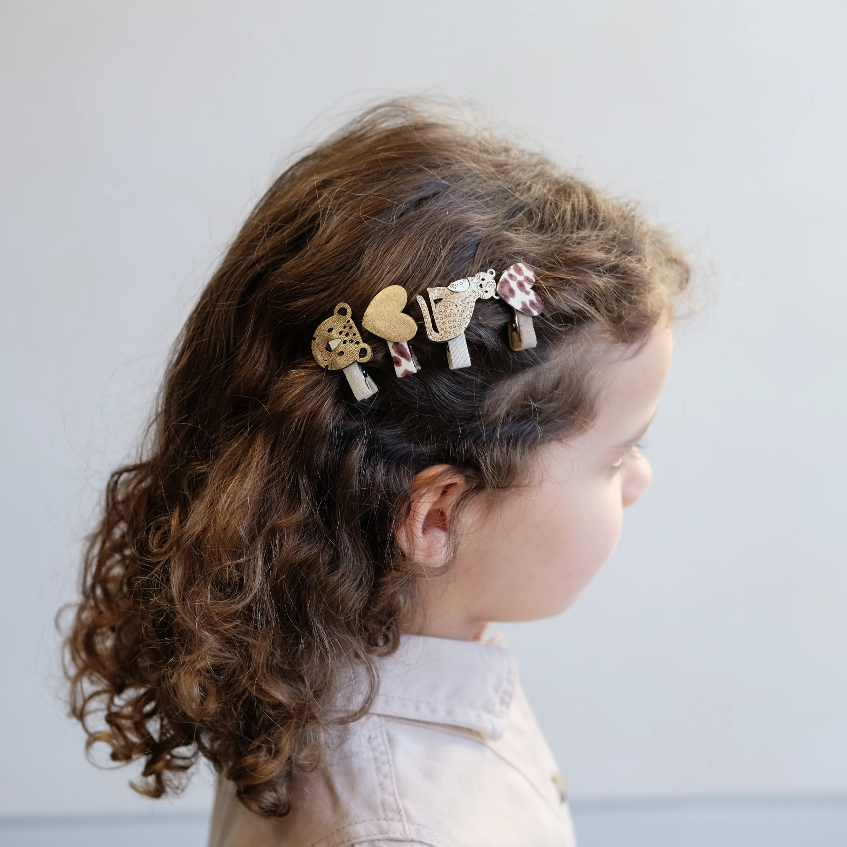 Mimi & Lula Mini Haar-Clips "Larry Leopard" - Image 2