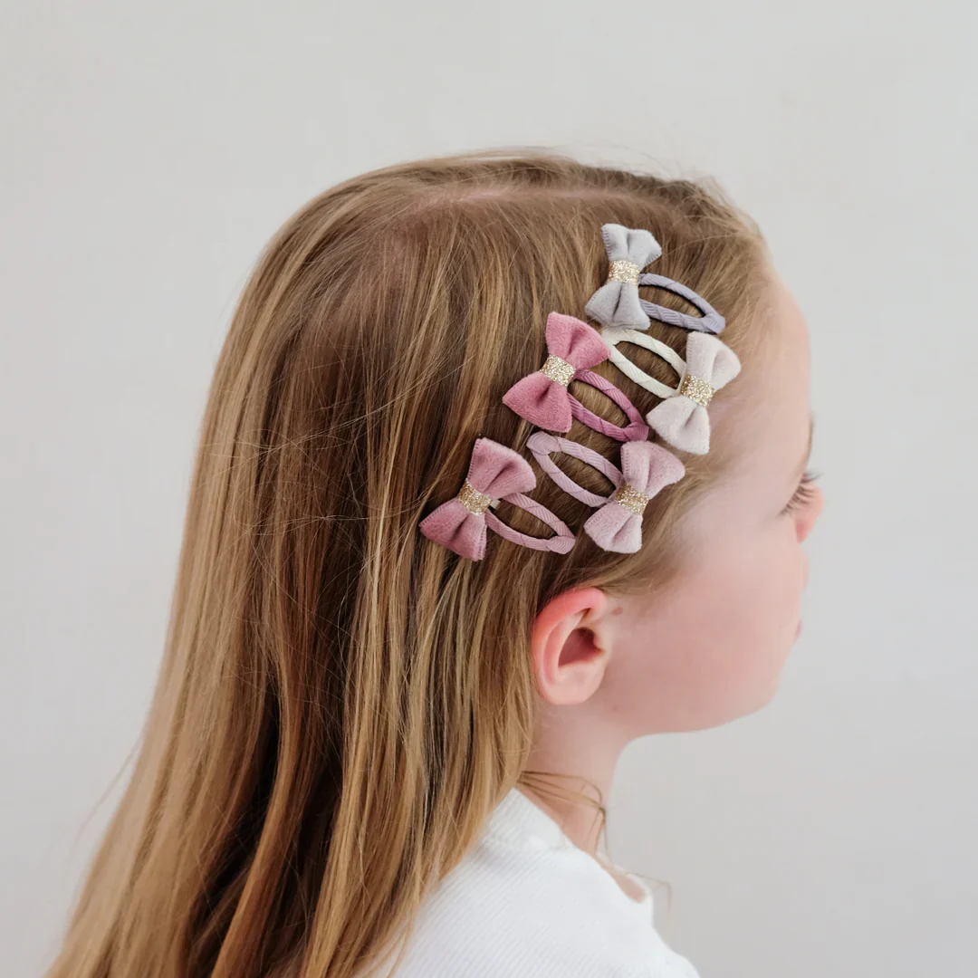 Mimi & Lula Mini Haar-Clips "Velvet" Schleifen - Image 2