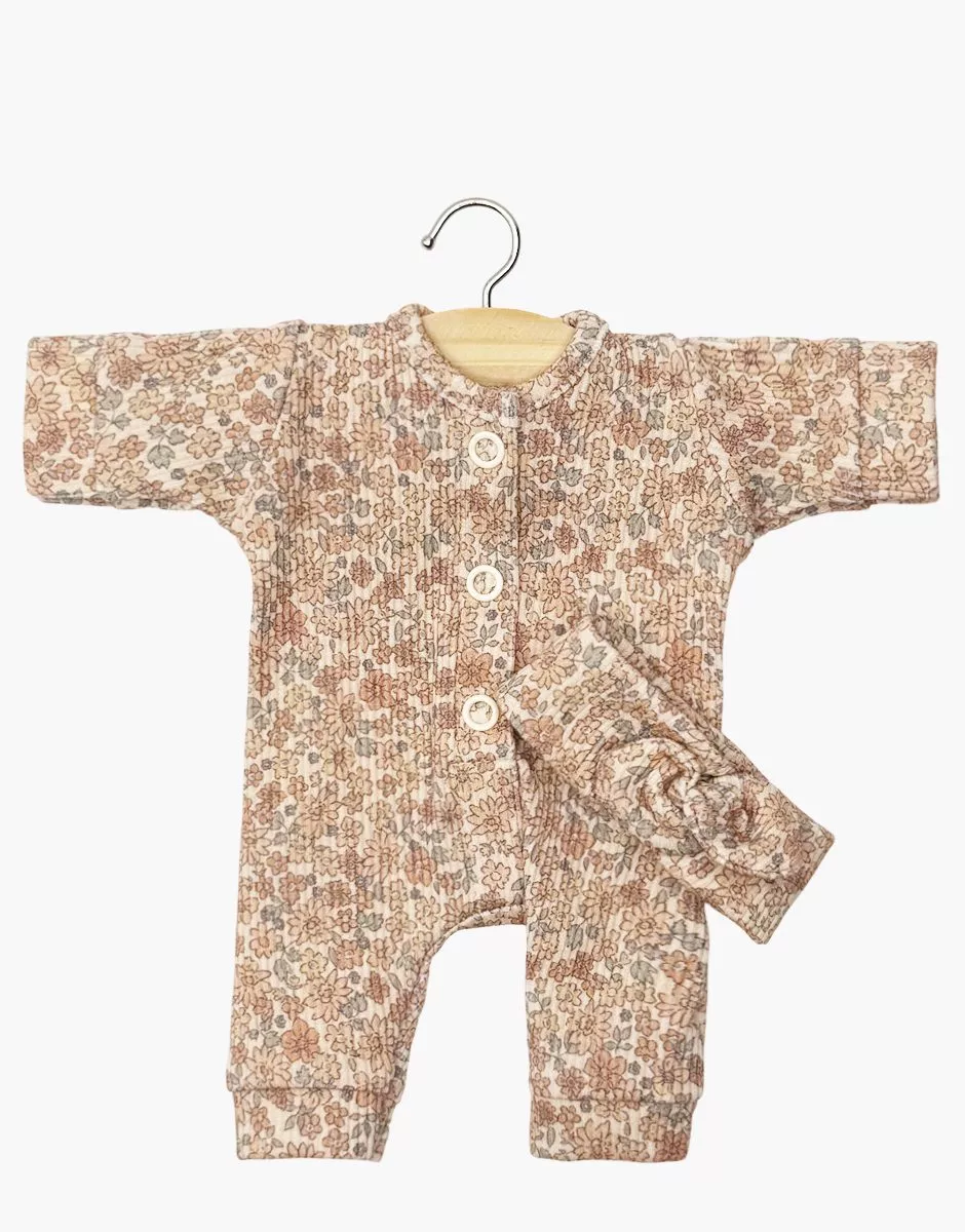 Minikane Babies Puppenkleid-Overall "Lili" Petites Fleurs Cacao