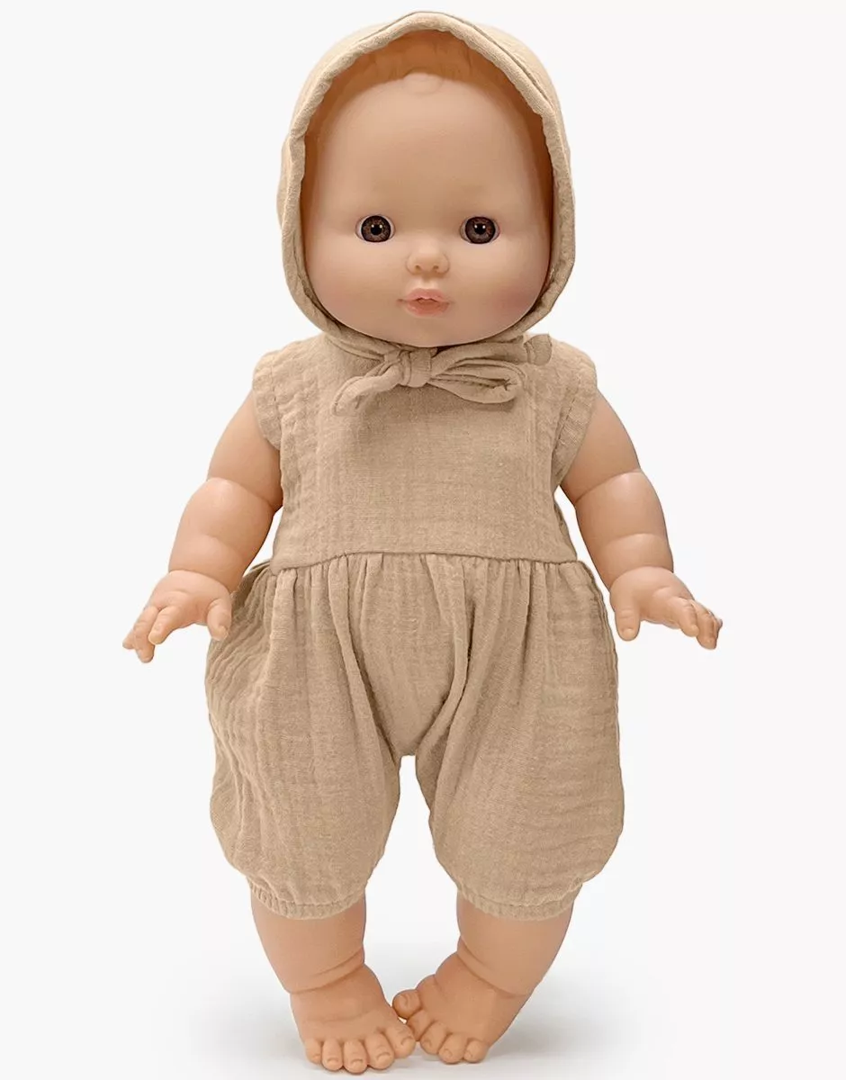Minikane Puppe "Louis" 36 cm mit Noa Dress | Latte