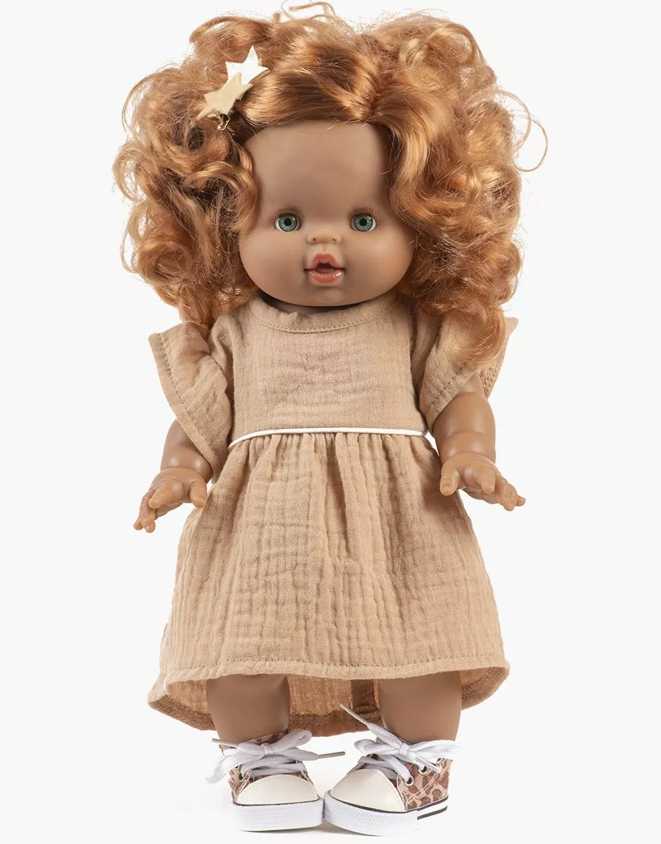 Minikane Puppen-Kleid "Daisy" mit Stirnband | Latte - Image 2