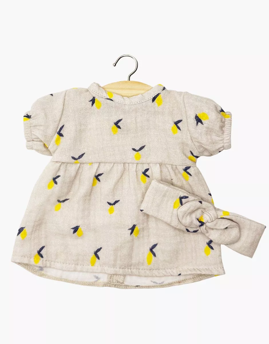 Minikane Puppen-Kleid "Faustine" mit Stirnband |  Citrons