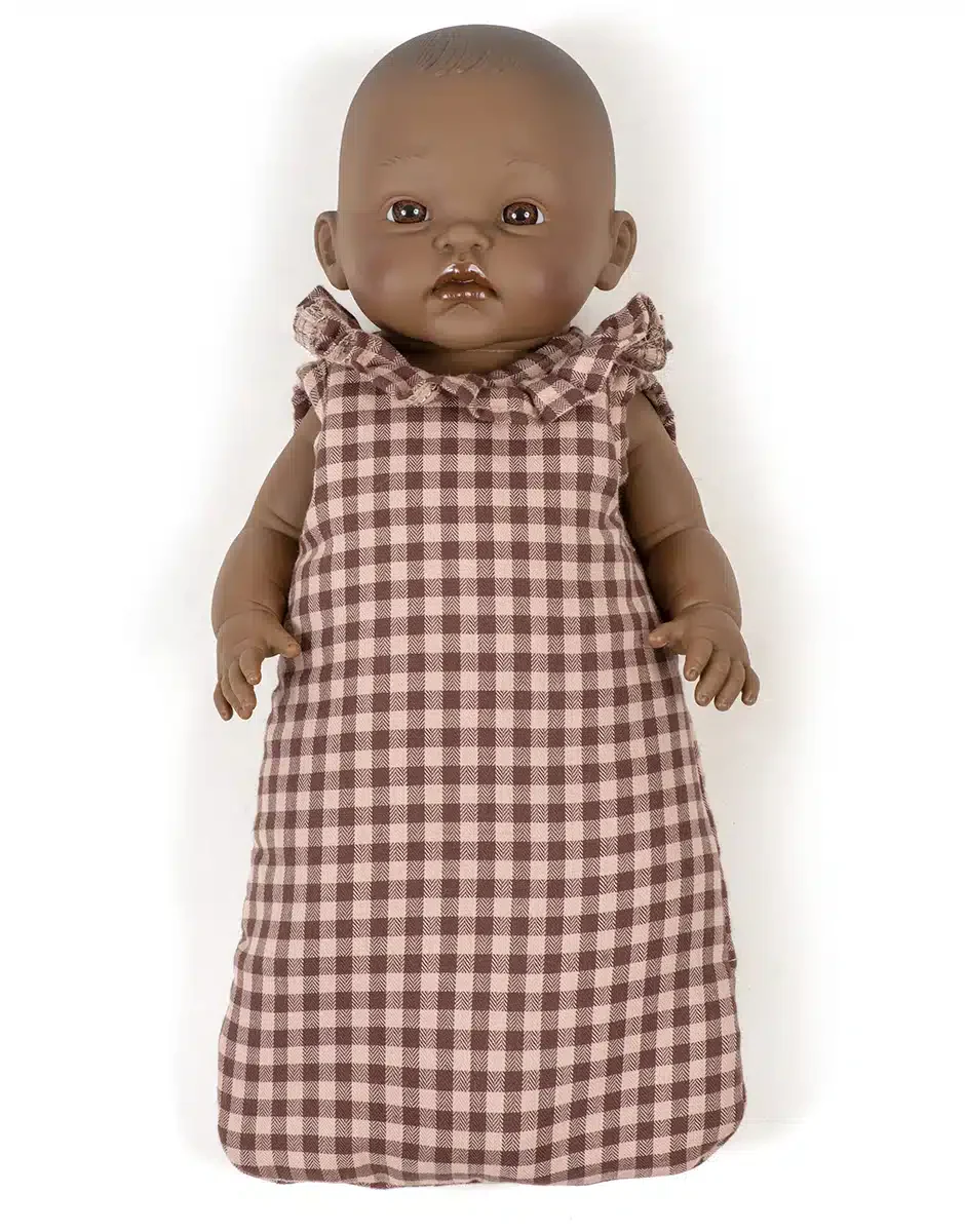 Minikane Puppen-Schlafsack "Flanell" kariert - Image 2