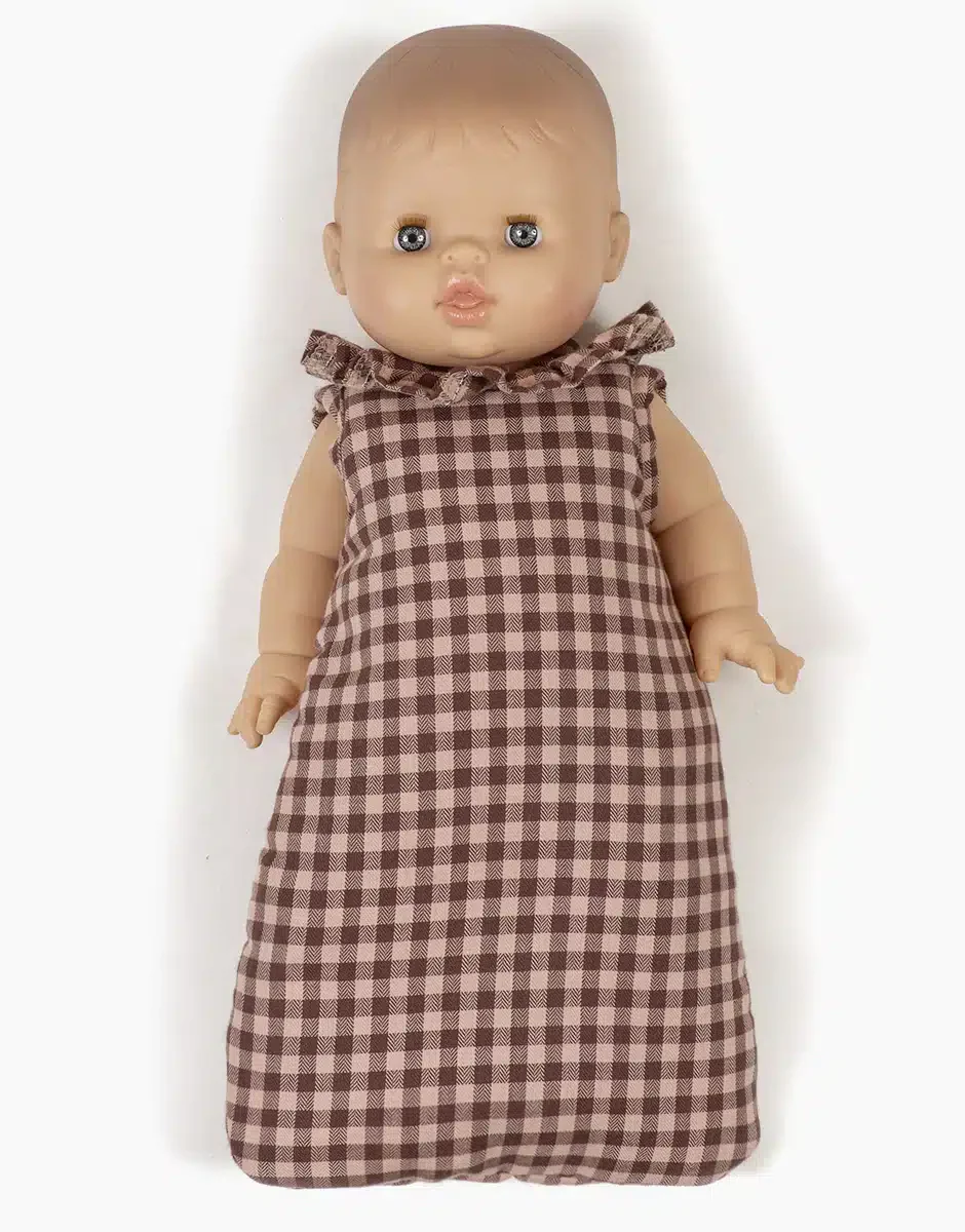 Minikane Puppen-Schlafsack "Flanell" kariert - Image 3