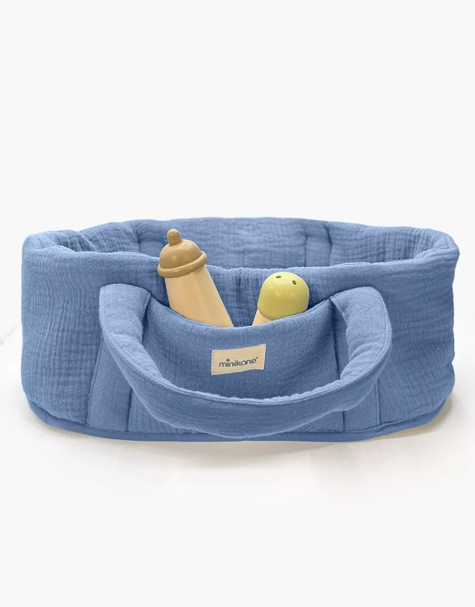 Minikane Puppen-Tragekorb | Bleu Jean - Image 2