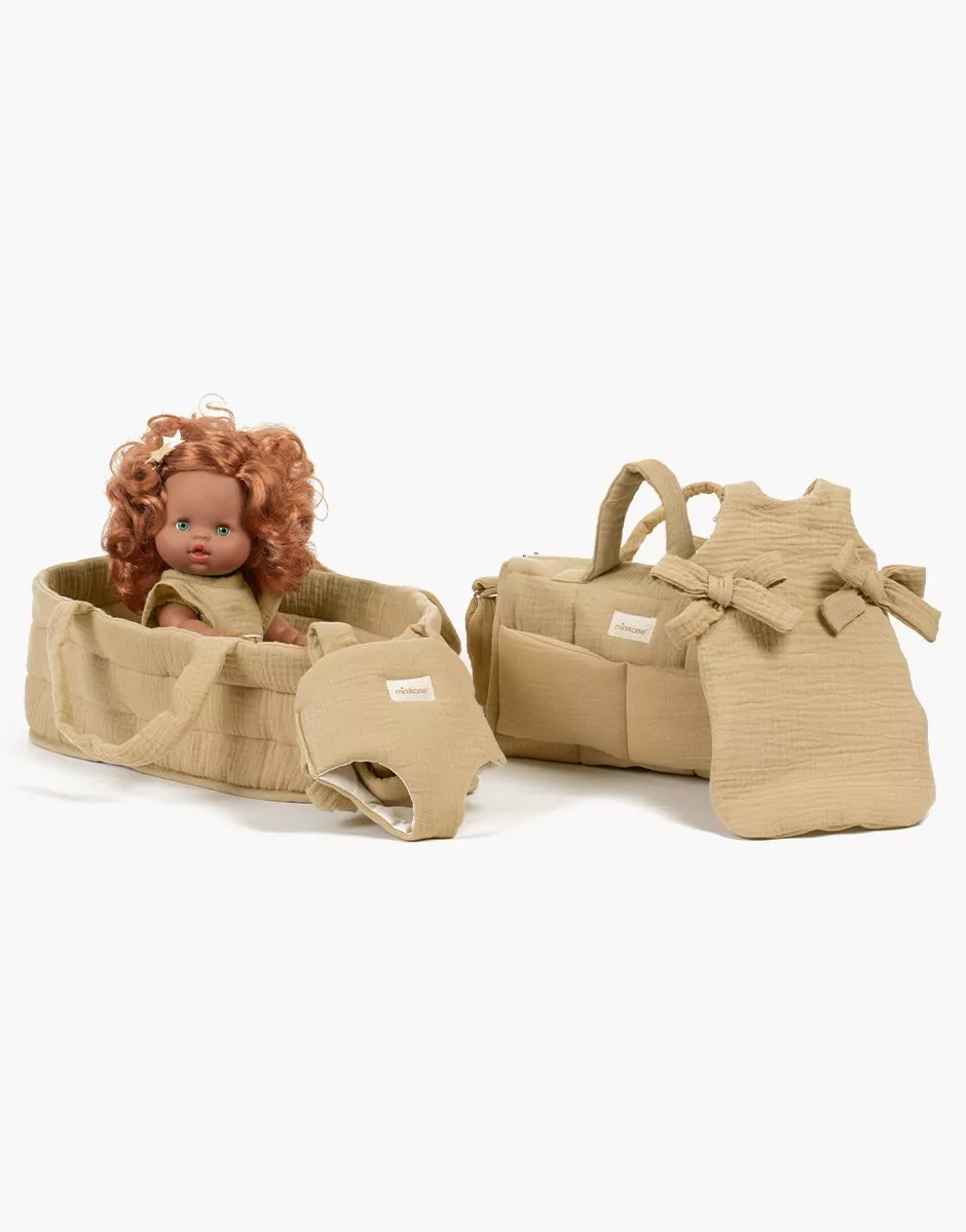 Minikane Puppen-Wickeltasche | Latte - Image 2