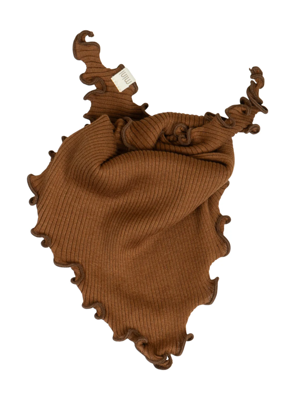 minimalisma Bandana Lätzchen Baumwolle-Seide | Chocolate